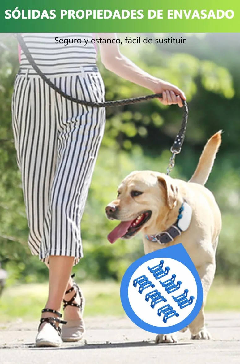 Localizador GPS Perros Rubber Clips Compatibile con Tracti GPS Dog 4 Tracker Recambio de 6 Clips XL para Collar Localizador de Perros