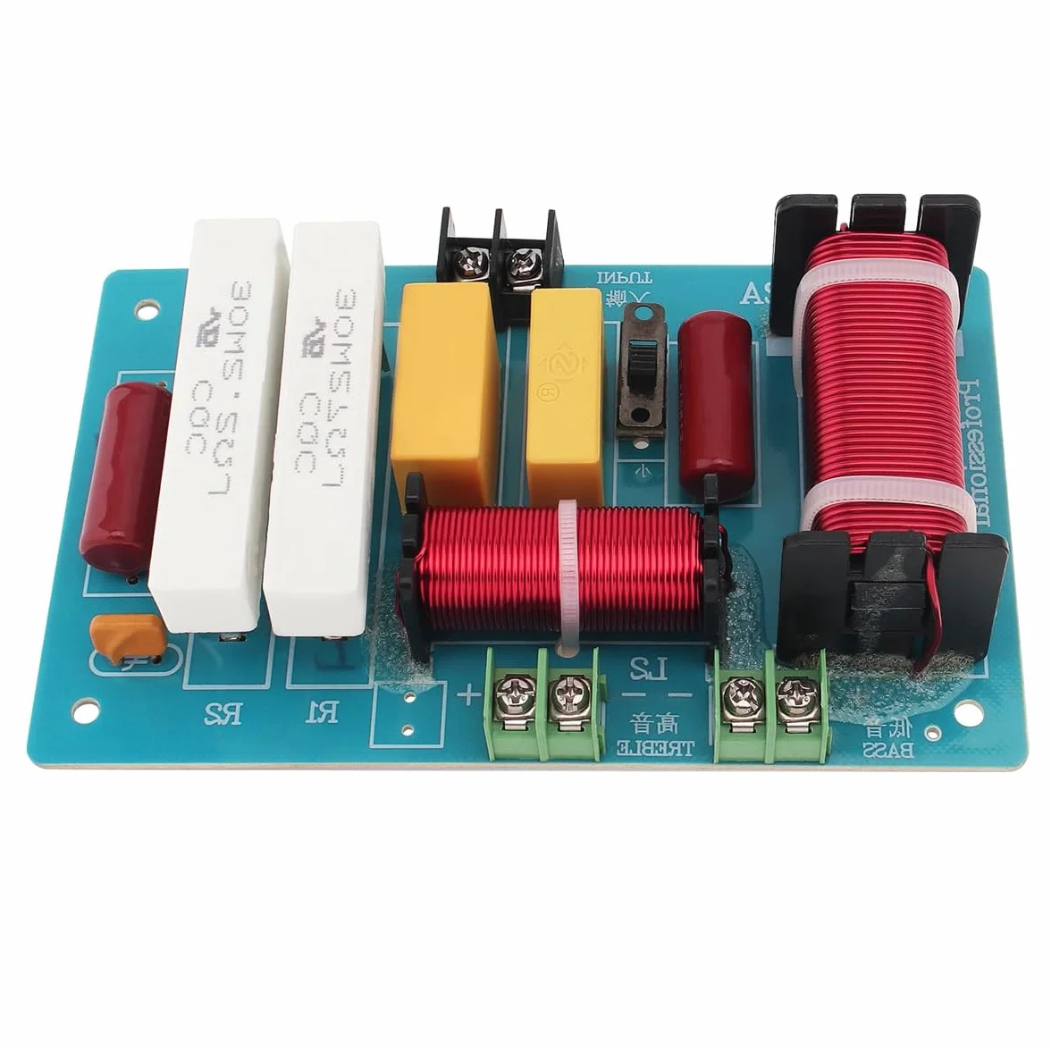 Crossover de 2 vías para altavoz de 450 W, 4-8 ohmios, divisor de frecuencias altas y bajas de 2 vías para altavoz, crossover para altavoz HiFi