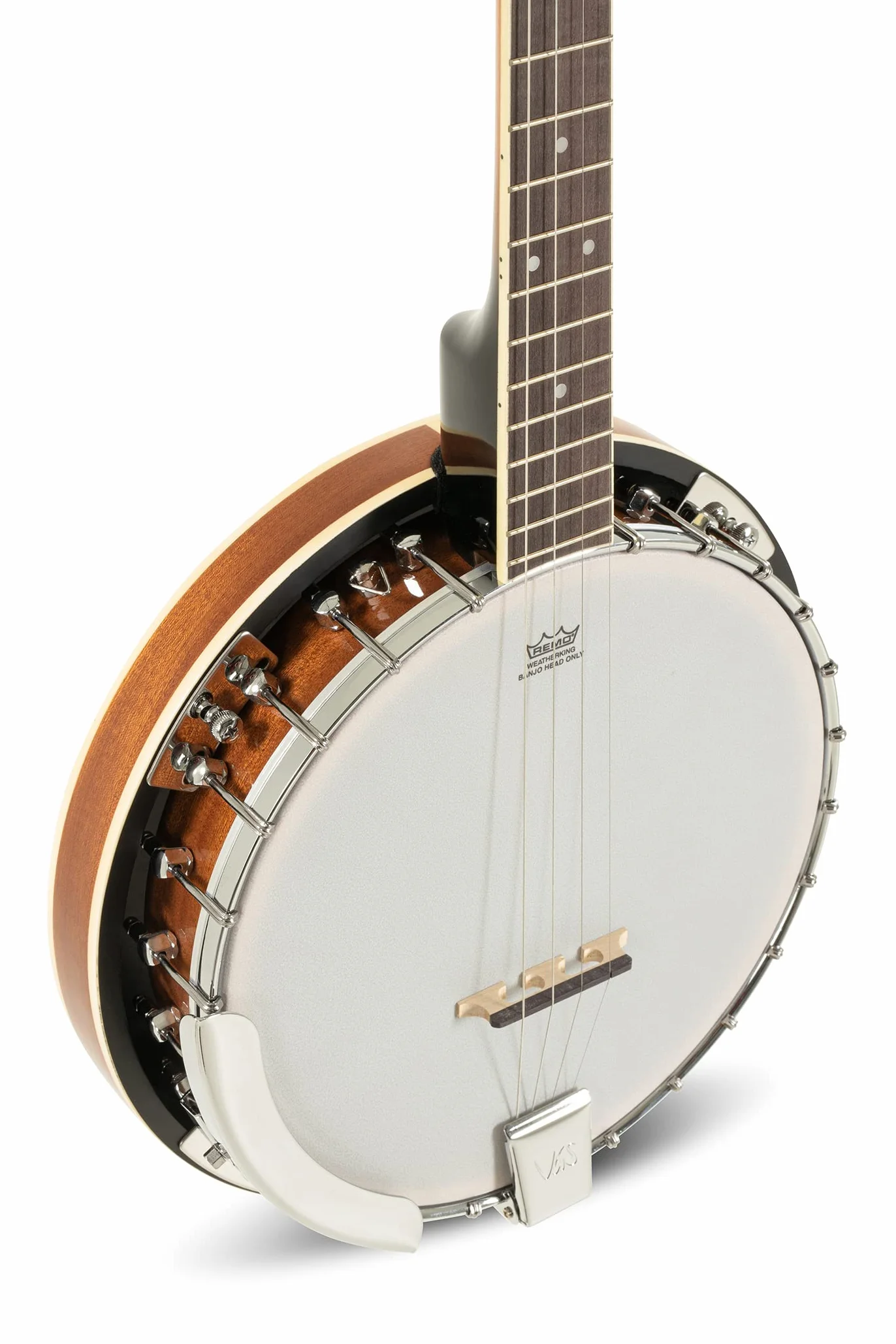Gewa 505015 Banjo Select 4 Cuerdas, Parche Original Remo, con Estuche
