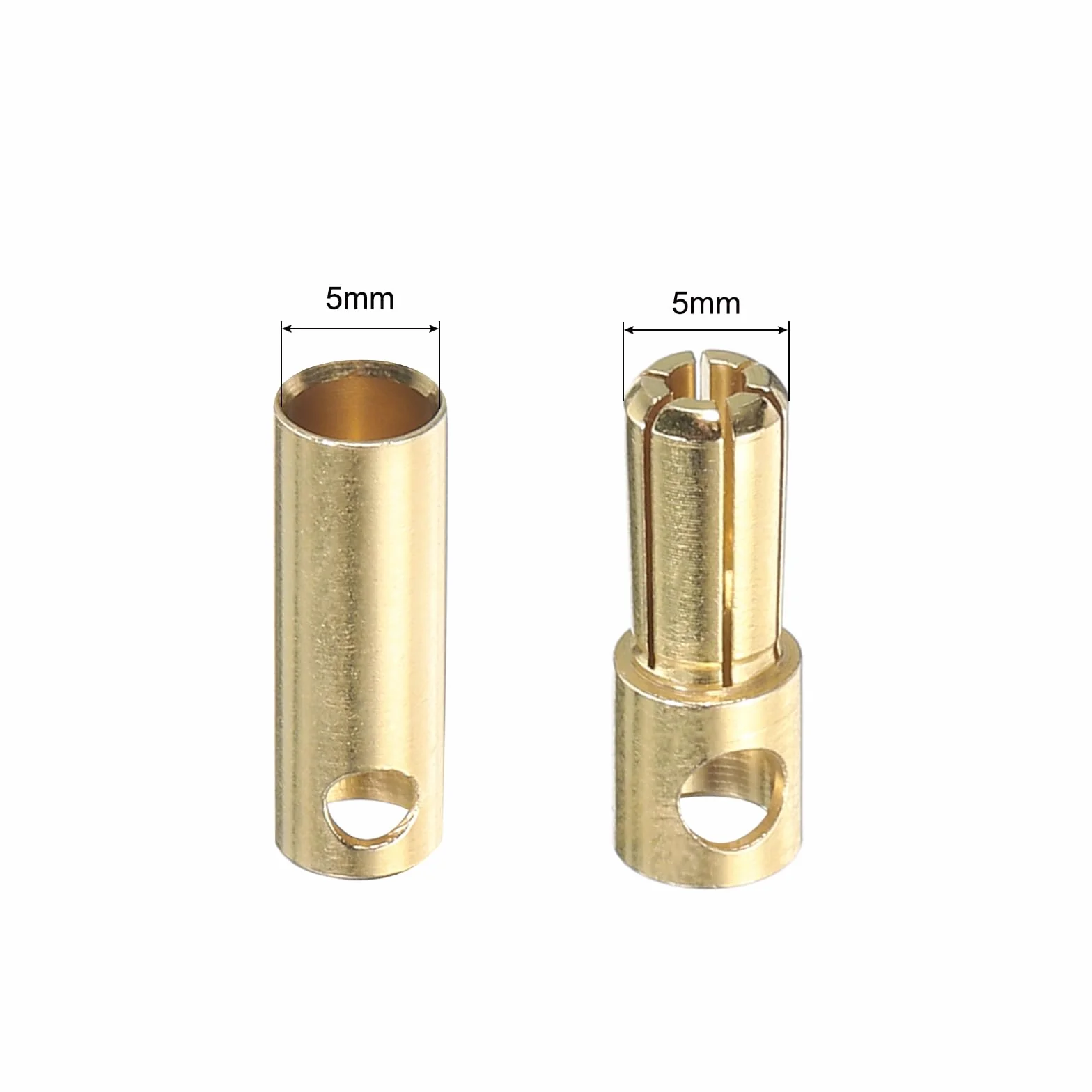 QUARKZMAN 8 Pares Banana Enchufes Conector 5mm Macho Hembra Banana Enchufe para Altavoz Cable RC Batería ESC Motor