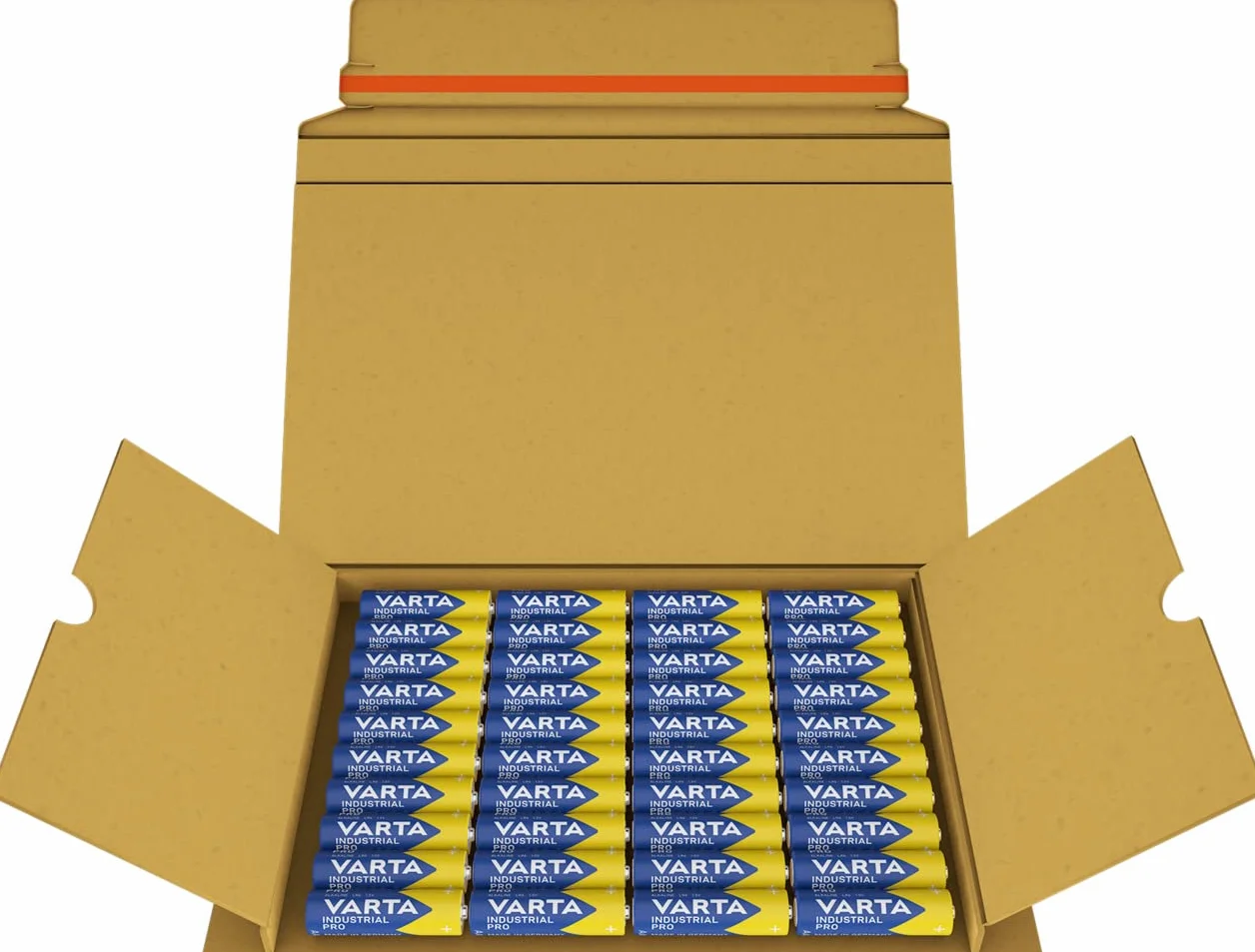 VARTA Pilas AA, paquete de 40, Industrial Pro, Baterías Alcalinas, 1,5V, paquete de almacenamiento de embalaje ecológico, Made in Germany [Exclusivo en Amazon]