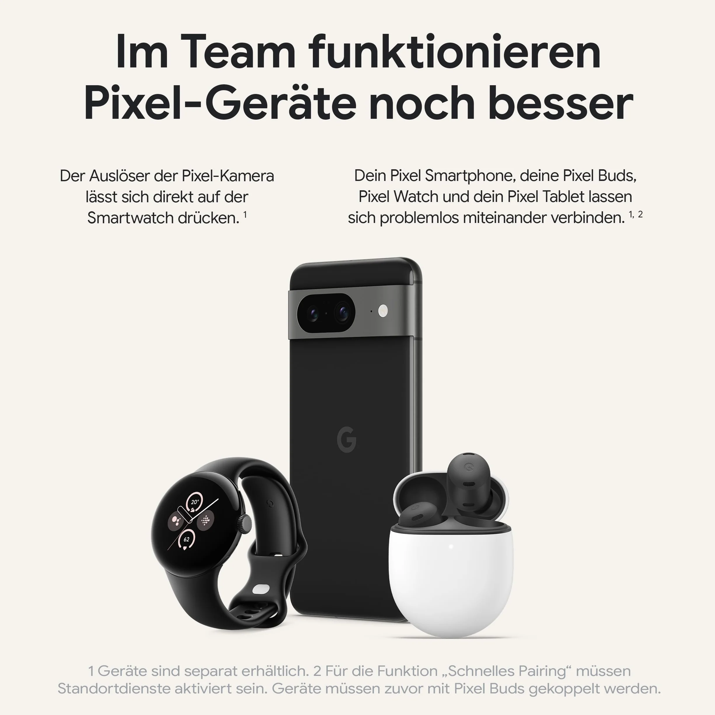 Google Pixel 8 - SIM-freies Android-Smartphone mit leistungsstarker Pixelkamera, 24 Stunden Akkulaufzeit und leistungsstarken Sicherheitsfunktionen - Rose, 128 GB (Refurbished)