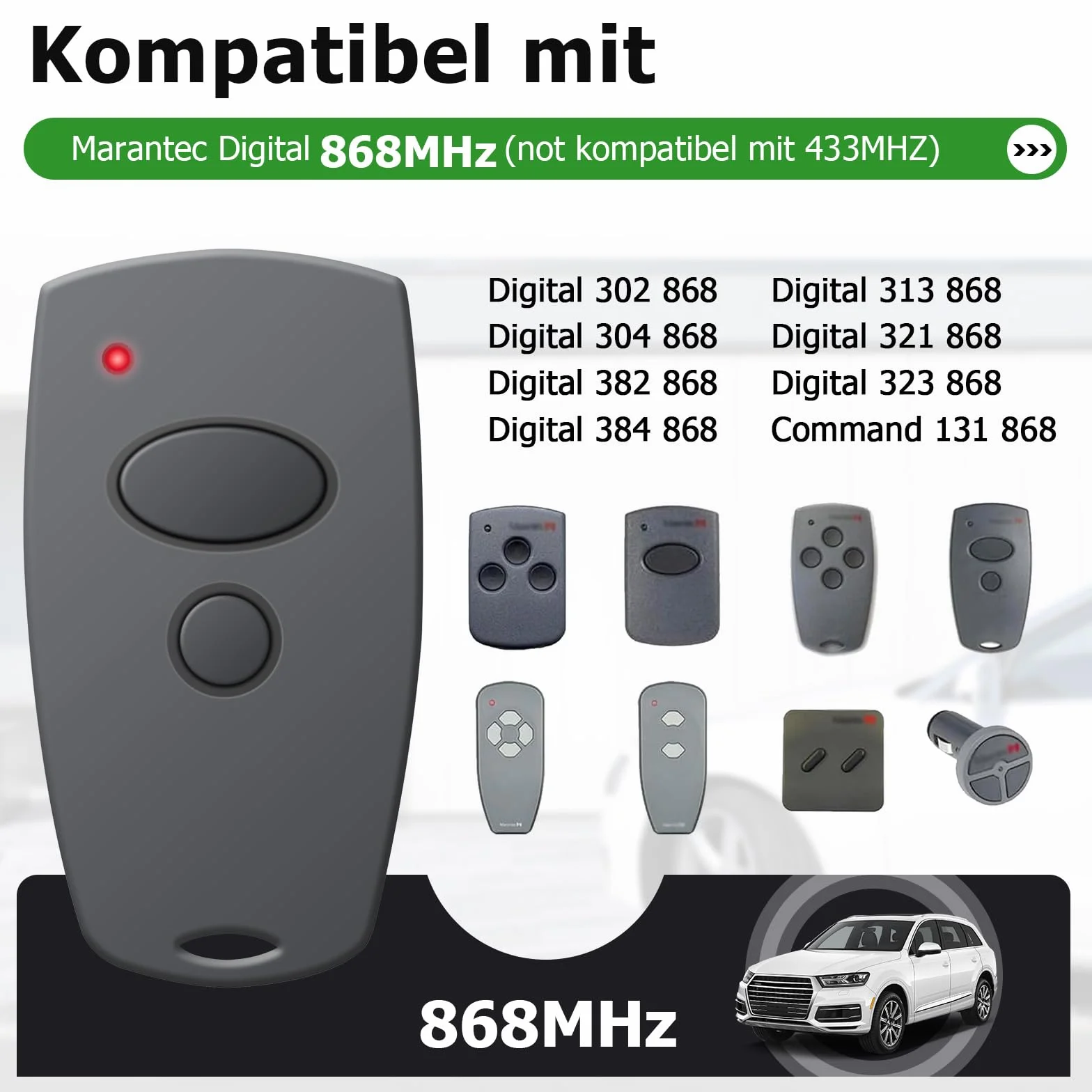 Marantec mando a distancia 868,3 MHz 2 canales 3 unidades