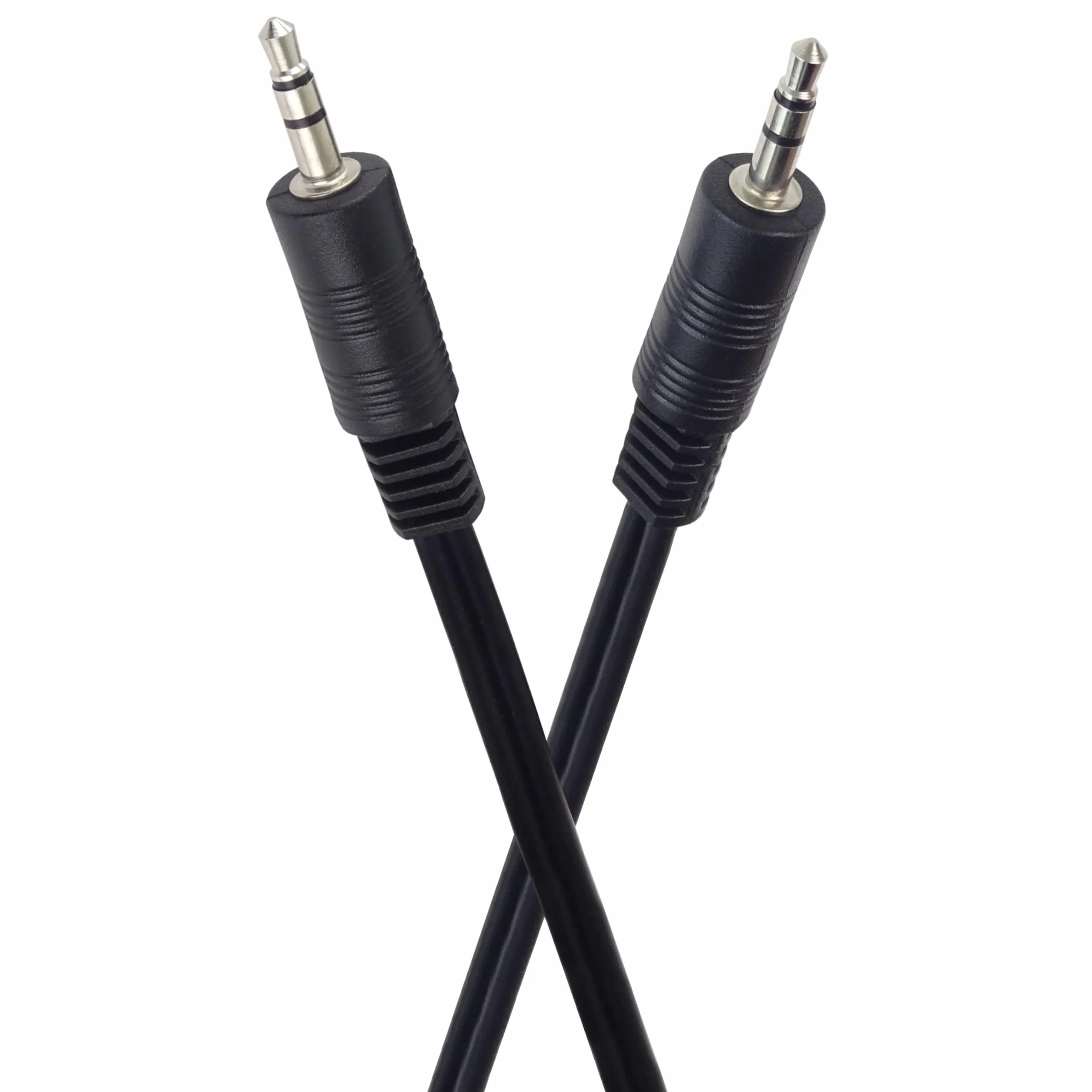 PremiumCord Cable Jack 3m, Jack Plug 3.5mm, Macho a Macho, Cable de Conexión de Audio Para Auriculares Aux, Para TV Celulares MP3 HiFi, Blindado, Color Negro