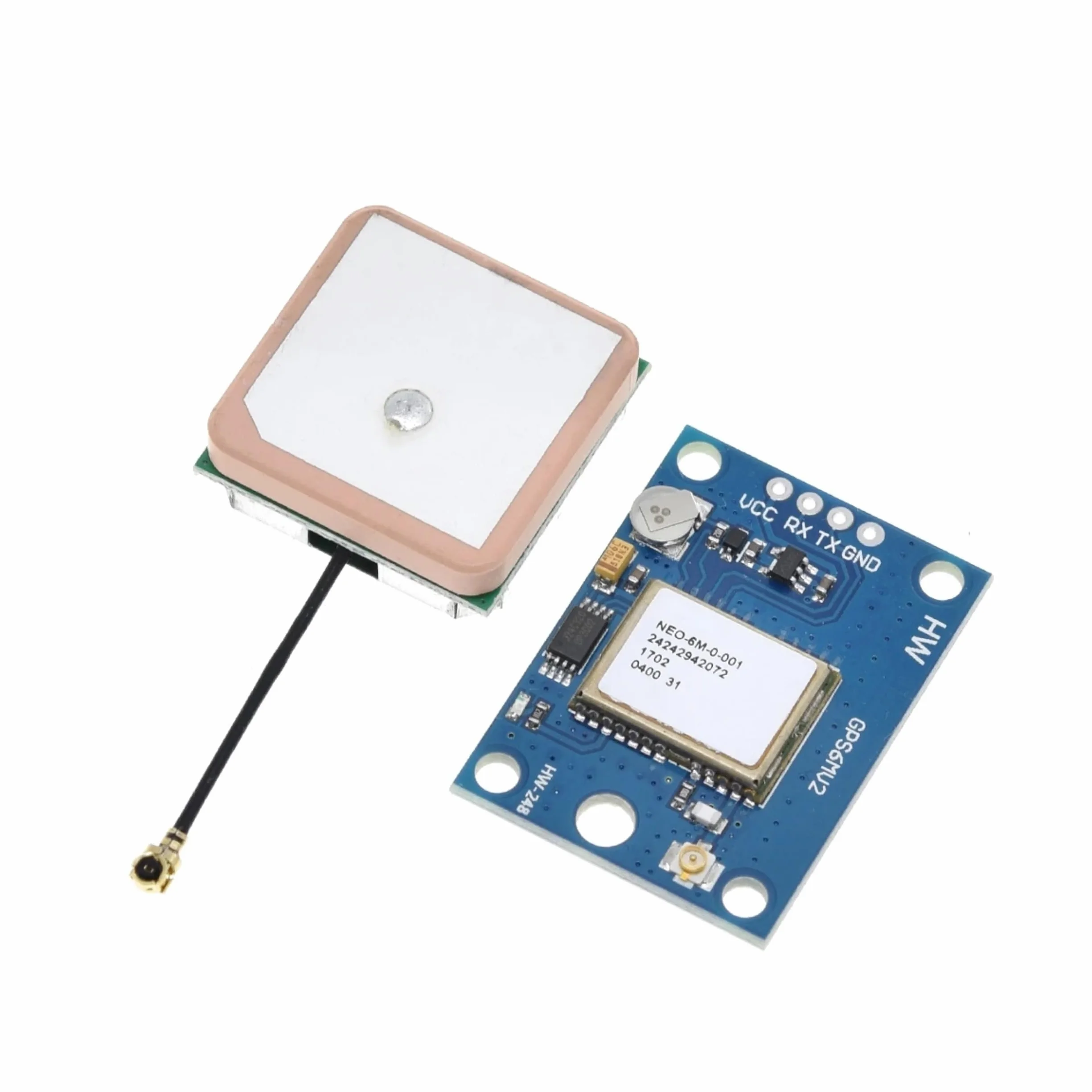 GY-NEO6MV2 NEO-6M Módulo GPS 3V-5V con antena de cerámica para Arduino APM 2.5 (2 unidades)