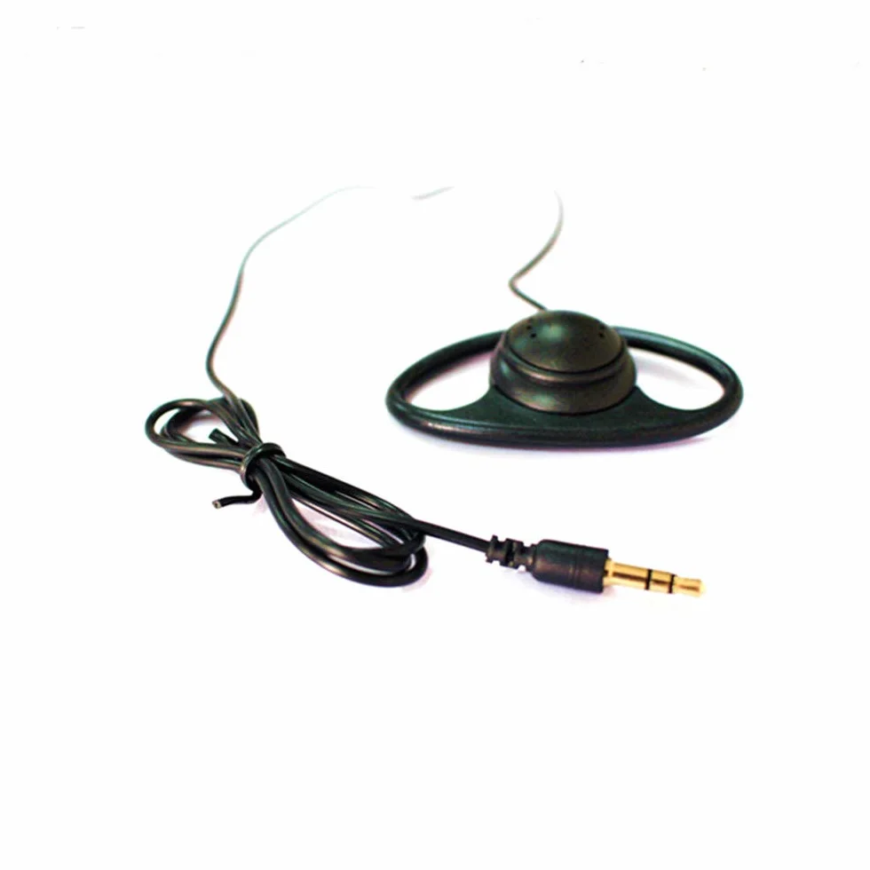 50 Unidades Auriculares de 3,5 mm con un Solo Gancho para interpretación simultánea para Sistema de guía turístico Receptor Auriculares para Deportes al Aire Libre