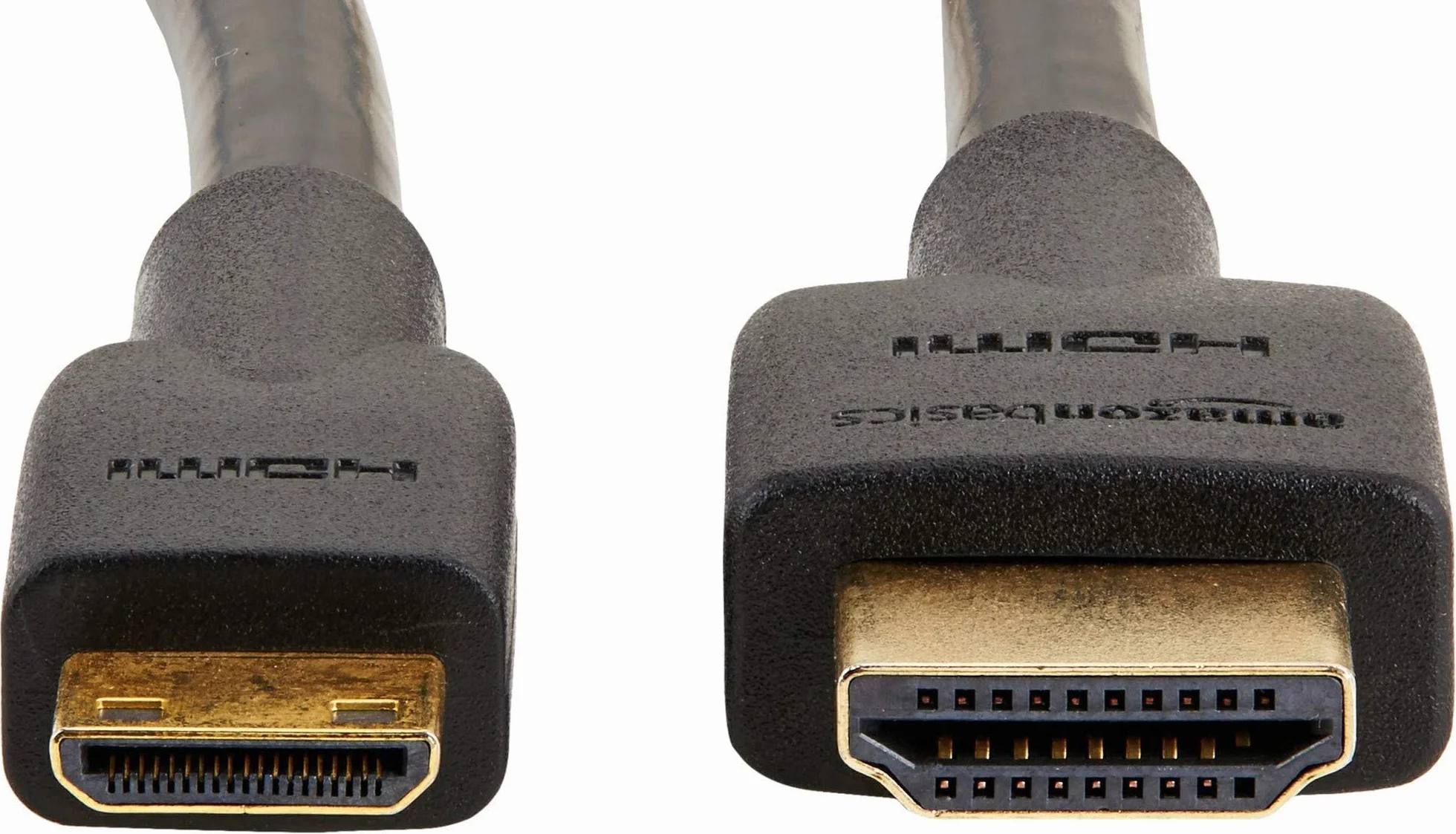 Amazon Basics Cable Mini HDMI de Alta Velocidad a HDMI 1.8 m Negro