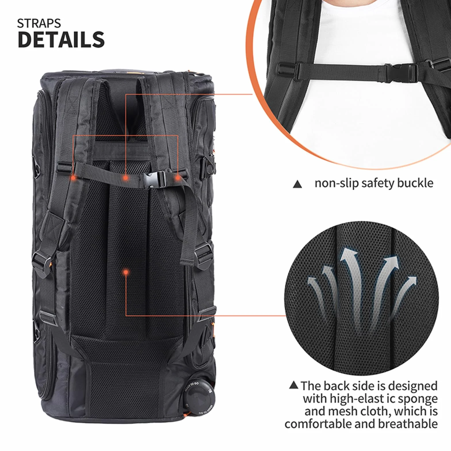 Funda de viaje portátil para altavoz JBL PartyBox Stage 320, bolsa de almacenamiento para altavoces al aire libre (negro)