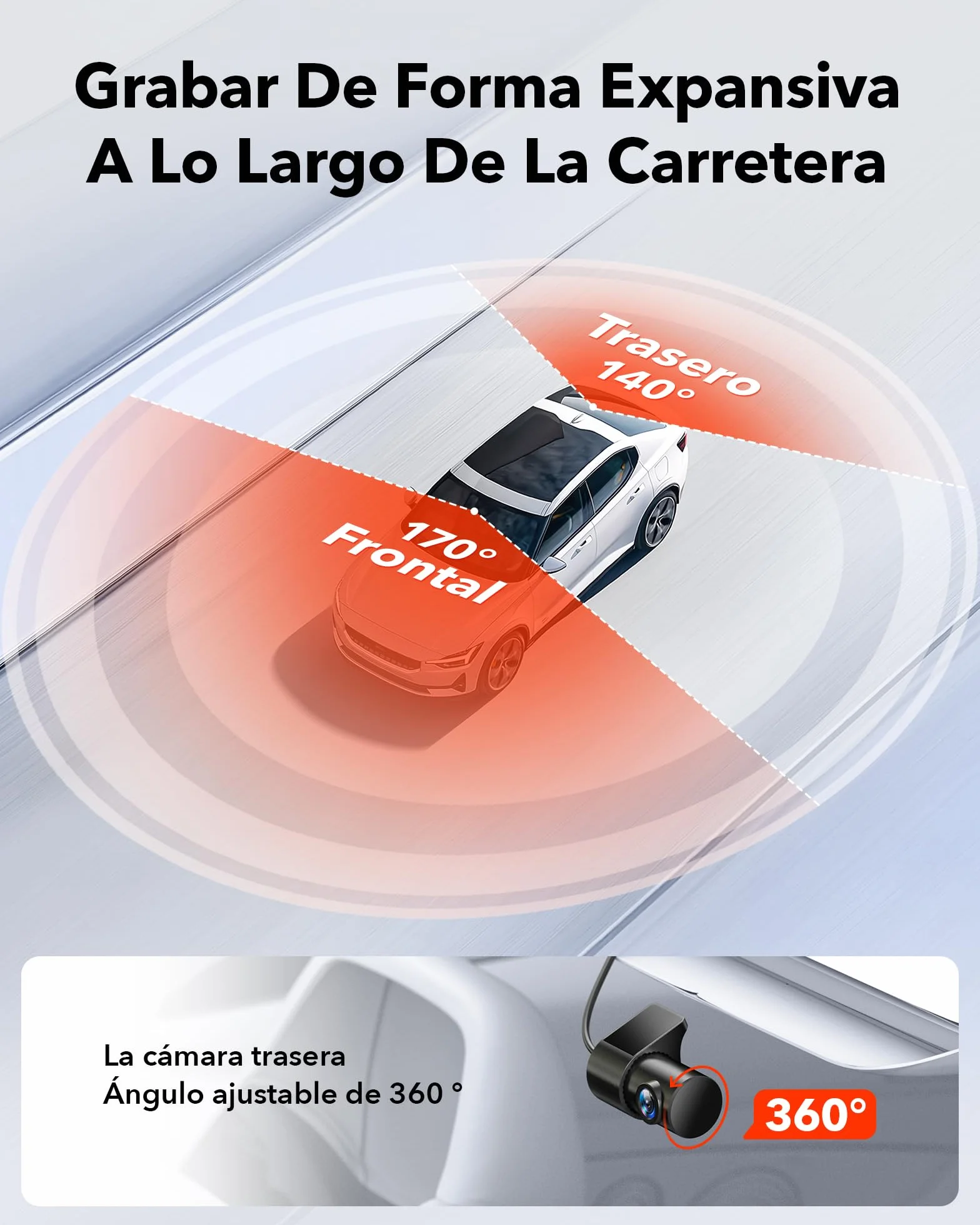 REDTIGER Dashcam 4K/2.5K Delantera y Trasera con STARVIS 2,Pantalla IPS de 3,18 Pulgadas, Tarjeta de 128 GB, WiFi de 5,8 GHz, GPS, WDR Gran Angular de 170°, Admite hasta 256 GB (F7NP)