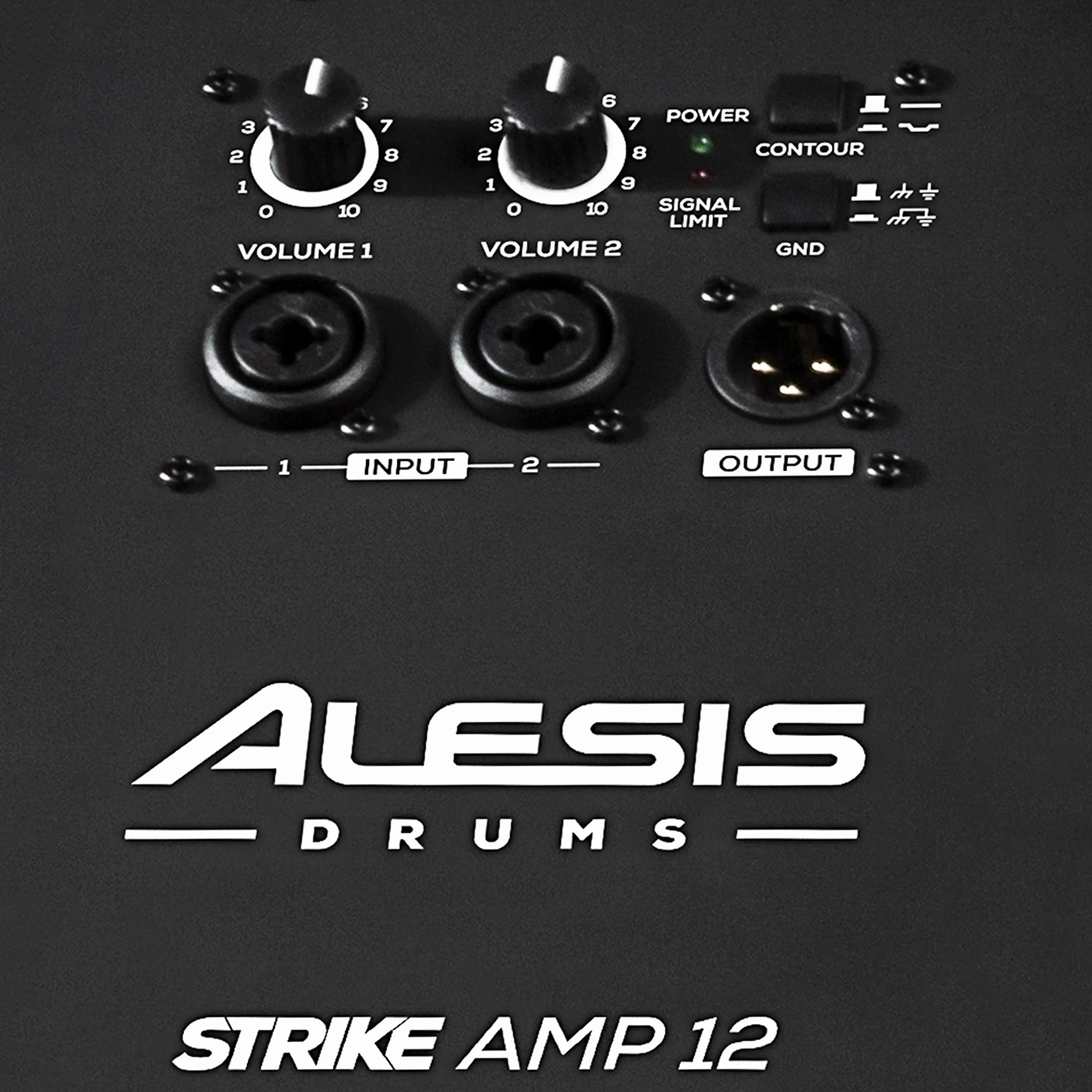 Alesis Strike Amp 12 MK2 - Altavoz Amplificador de 2500W para batería electrónica con Bluetooth, woofer 12", conmutador EQ HPF y conmutador Ground-Lift