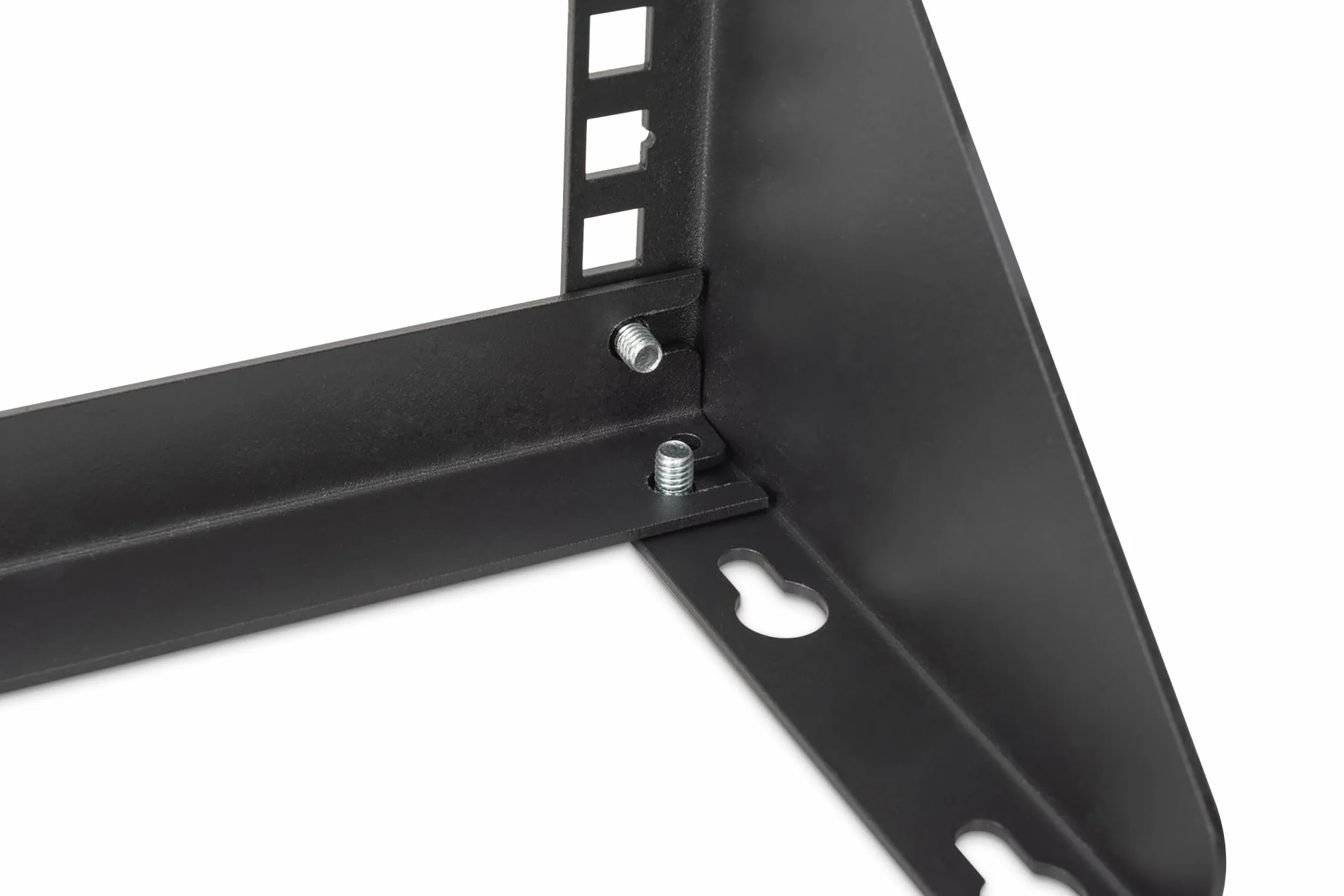 DIGITUS DN-48003 – Marco de 19 Pulgadas – 2U – Marco Universal para Equipos de 19 Pulgadas – Montaje Vertical en Pared – Sin Montar – para Accesorios de Audio y vídeo – 105 x 504 x 151 mm – Negro