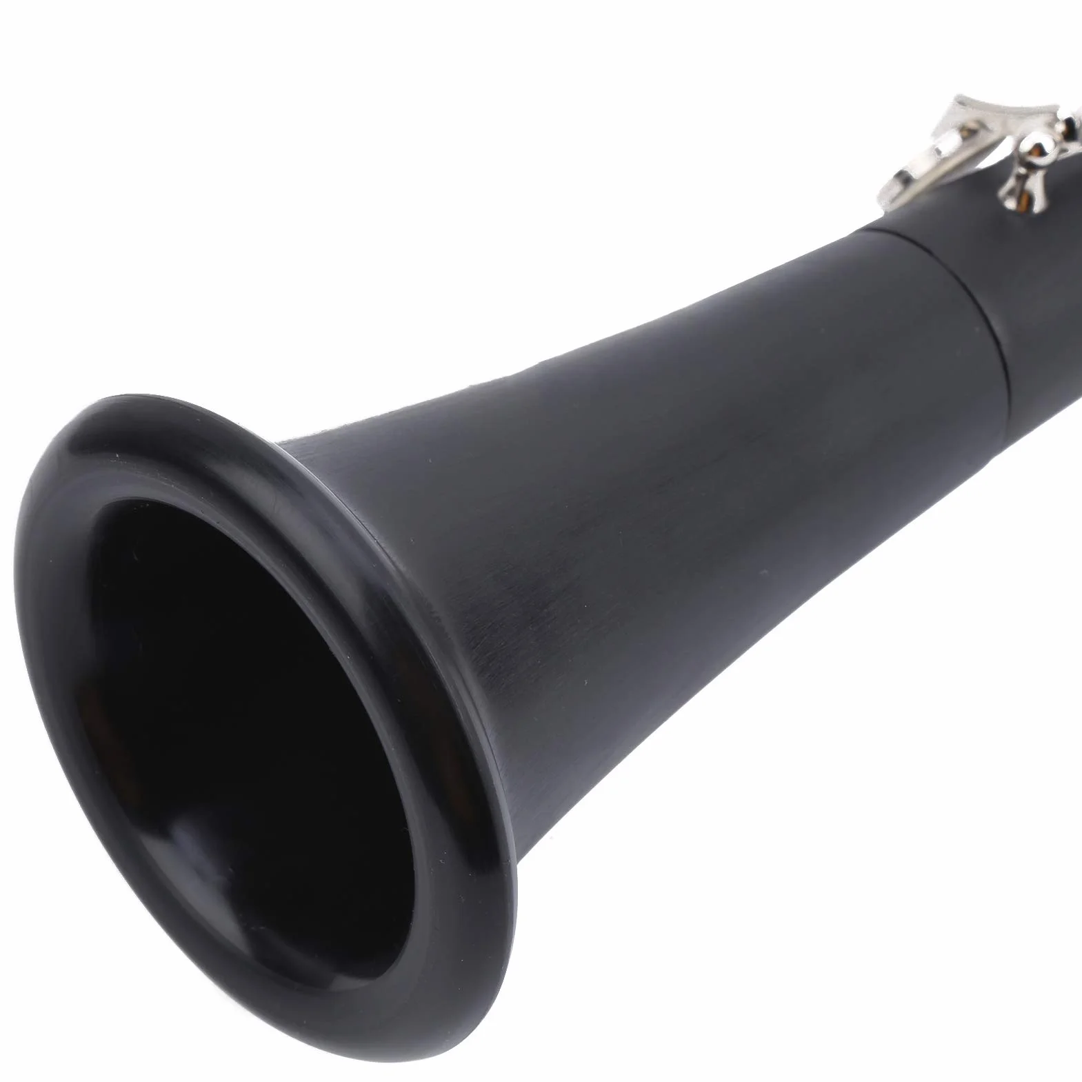 Juego de clarinete, instrumento musical de examen de grado para principiantes de clarinete Bb Key con estuche rígido de 10 cañas y kit de limpieza para clarinete,