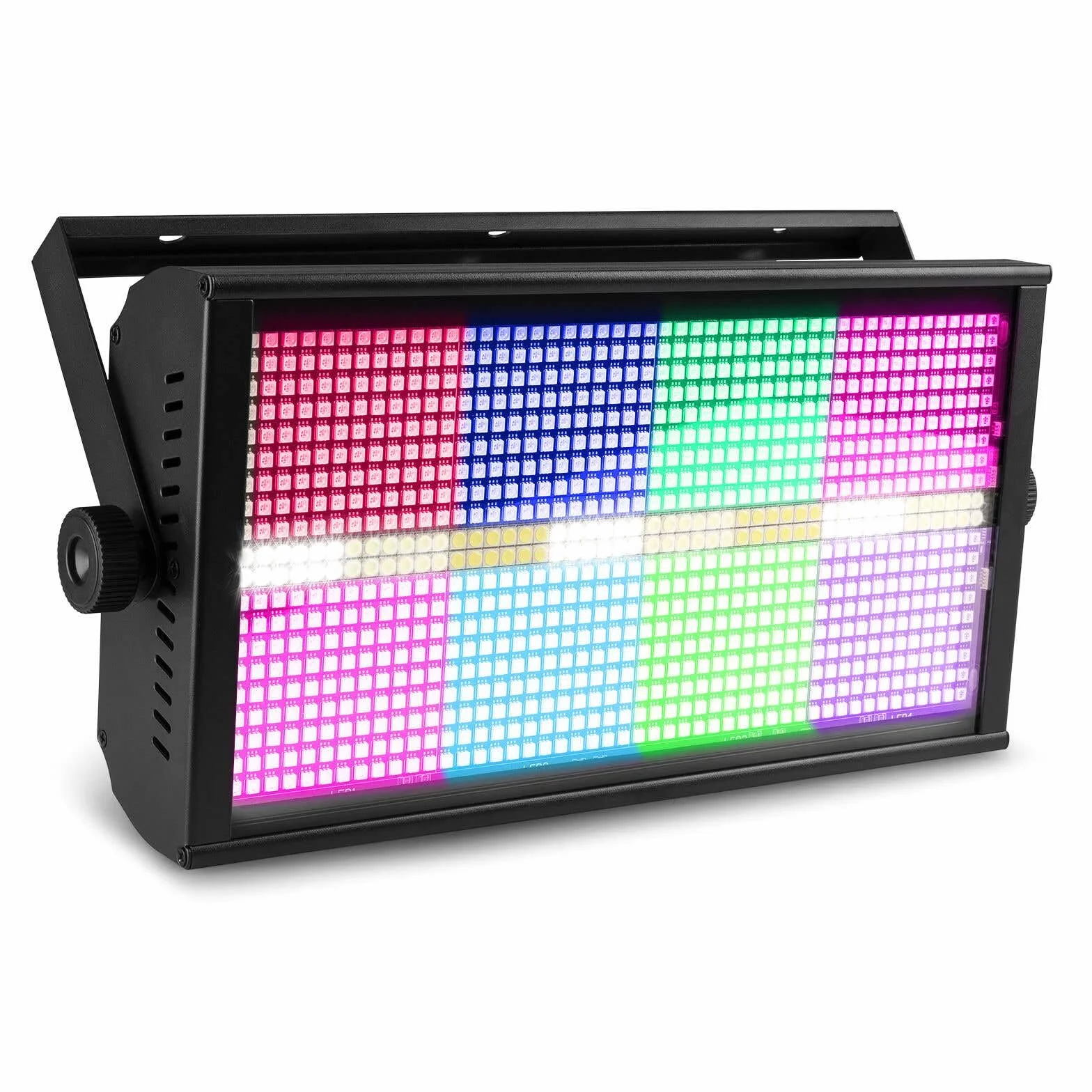 BeamZ BS960 RGBW LED combo estroboscópico - cegador - wash 3 en 1, 960 leds SMD RGBW, Control por DMX, autónomo o automático al sonido, velocidad ajustable, incluye soporte de montaje