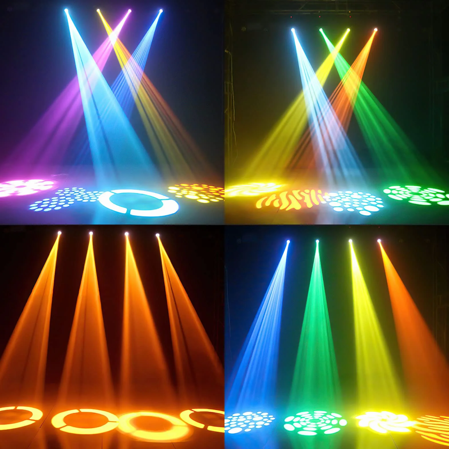 2Pack Cabeza Móvil Led Moving Head Spot Luces Discoteca 30w Dmx512 Foco Luz de Escenario para Fiesta Disco DJ Club Show Bar Boda