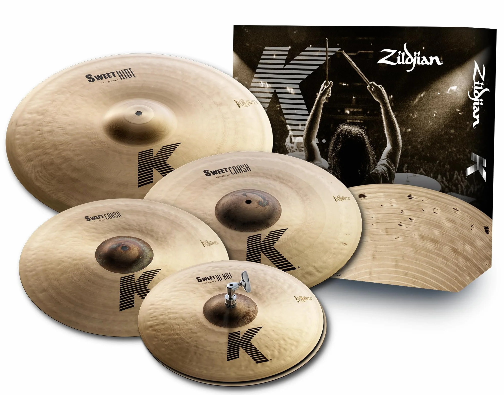 ZILDJIAN K2822 K Pack Sweet 15"-17"-19"-21"