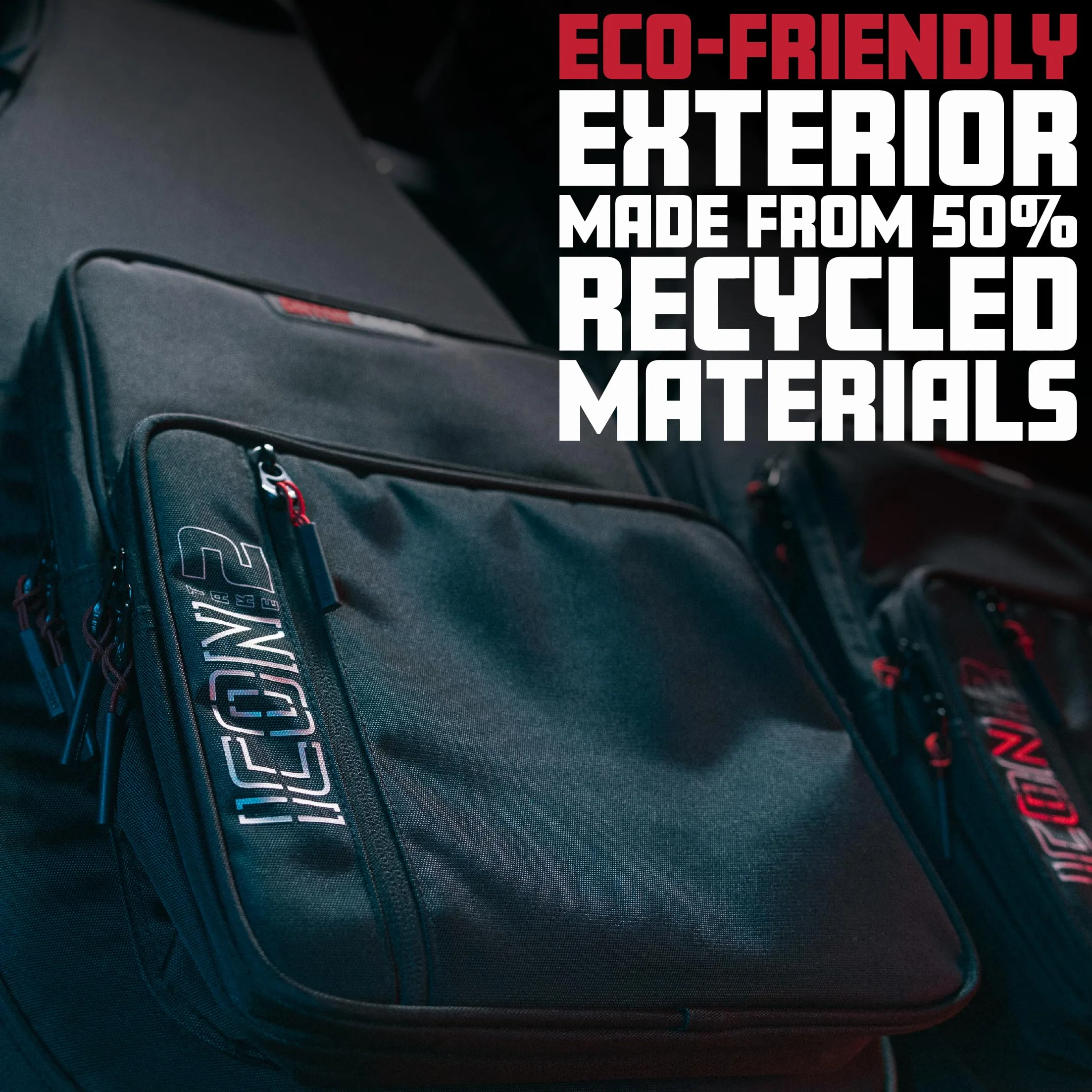 Gator Cases Icon Take Two Series Premium Double Gig Bag for (2) Electric Guitars, TSA-Friendly Zippers, Black (G-ICONTTELEC-BLK)