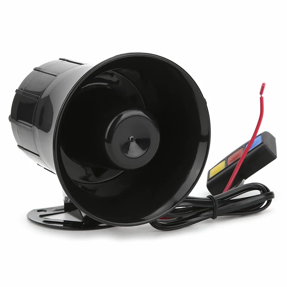 Altavoz de Bocina de 3 Tonos, 12V, 30W, Altavoz de Bocina de 3 Tonos para Coche, Megáfono de Motocicleta, Sirena de Advertencia Electrónica, Dron de Ambulancia
