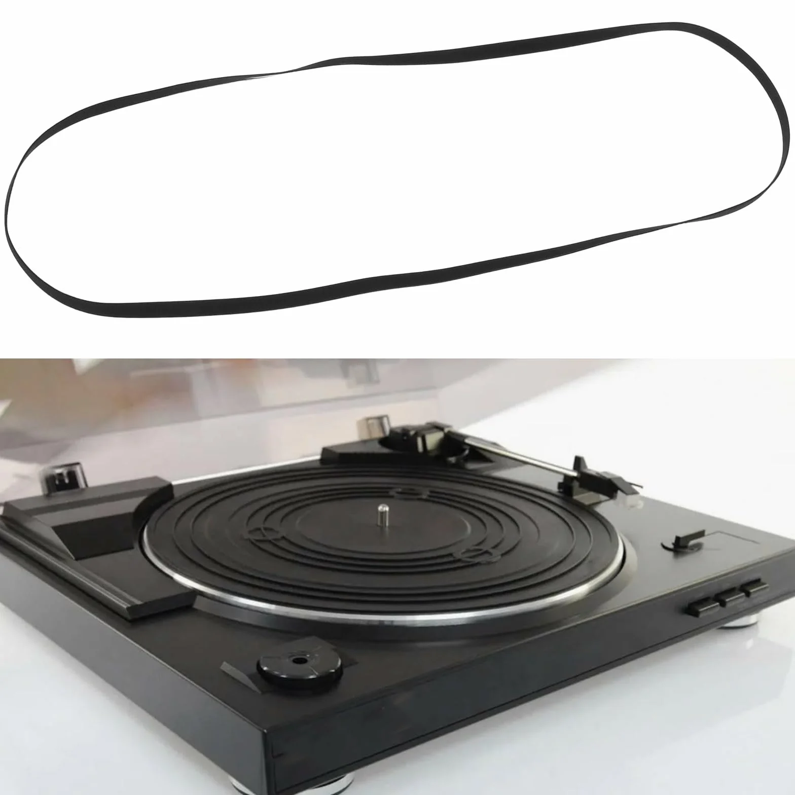 Correa Plana de Plato de Tocadiscos de Goma 589 x 5.16 x 0.6 mm Compatible Sony PS-LX300H LX-300