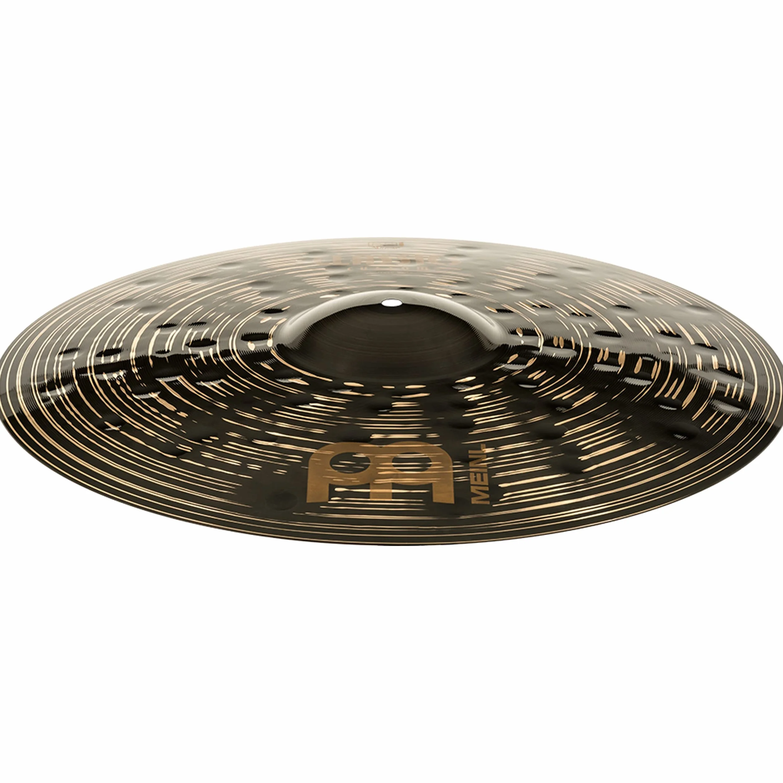 Meinl Cymbals Classics Custom Dark Plato Ride de 20 pulgadas (50,80cm) Platillos de Batería - Bronce B12, Acabado Oscuro (CC20DAR)