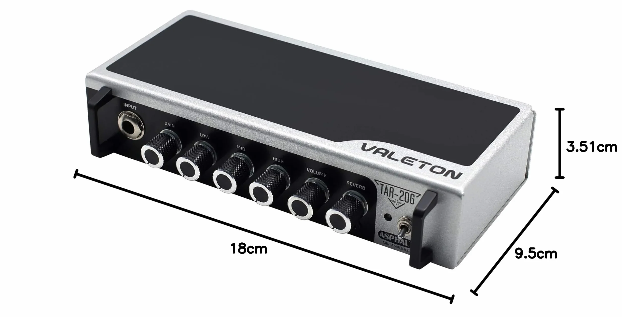 Valeton Cabezal Amplificador de Guitarra TAR-20G Amp Pedal Plataforma Escritorio de Estudio con Cab SIM