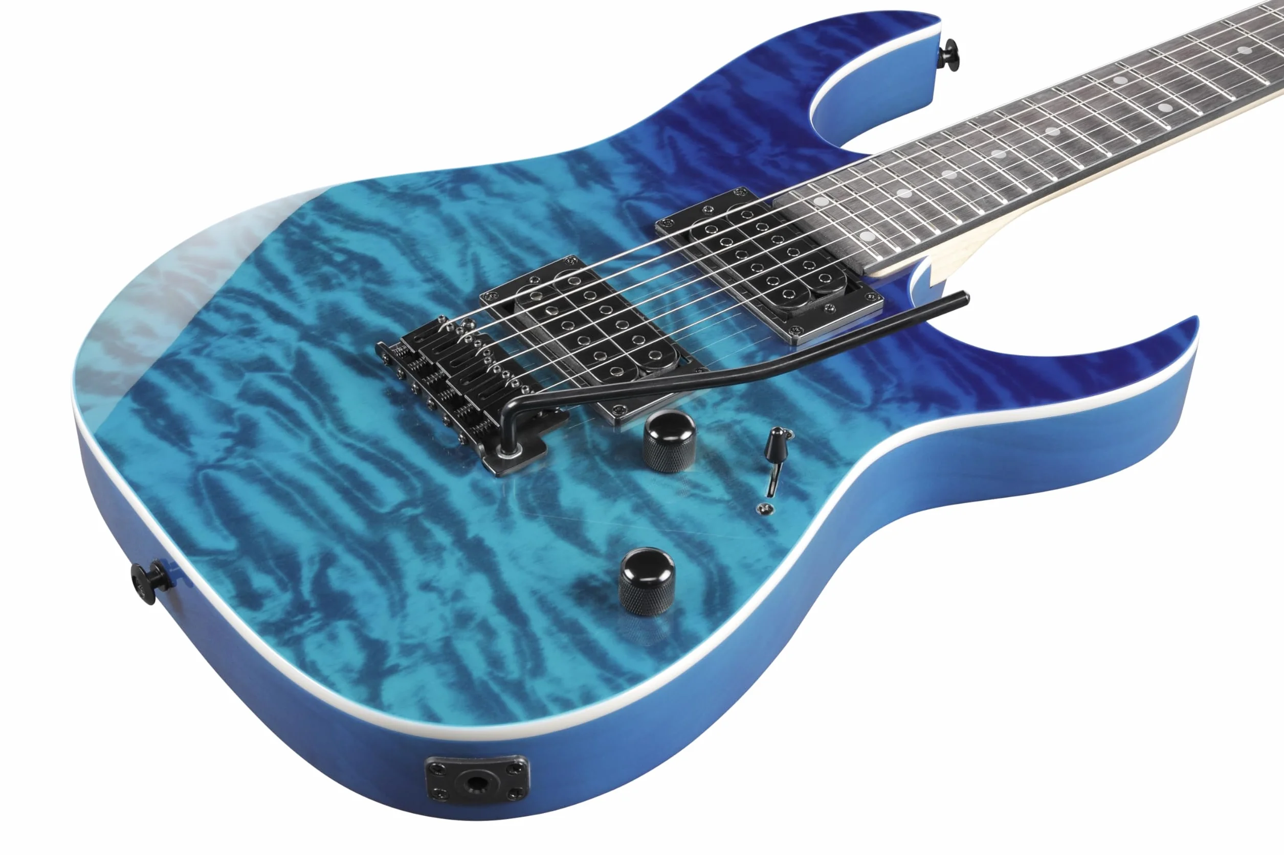 Ibanez GRG120QAASP-BGD GIO Series Guitarra eléctrica - Herrajes negros - Gradiation azul