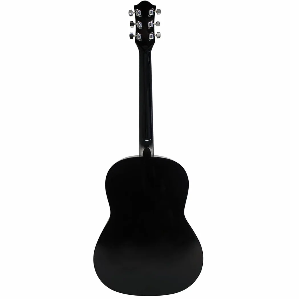 Martin Smith Kit de Guitarra Acústica Tamaño Completo para Principiantes, Natural, 6 Cuerdas de Acero con Soporte, Afinador, Funda, Correa, Púas y Clases