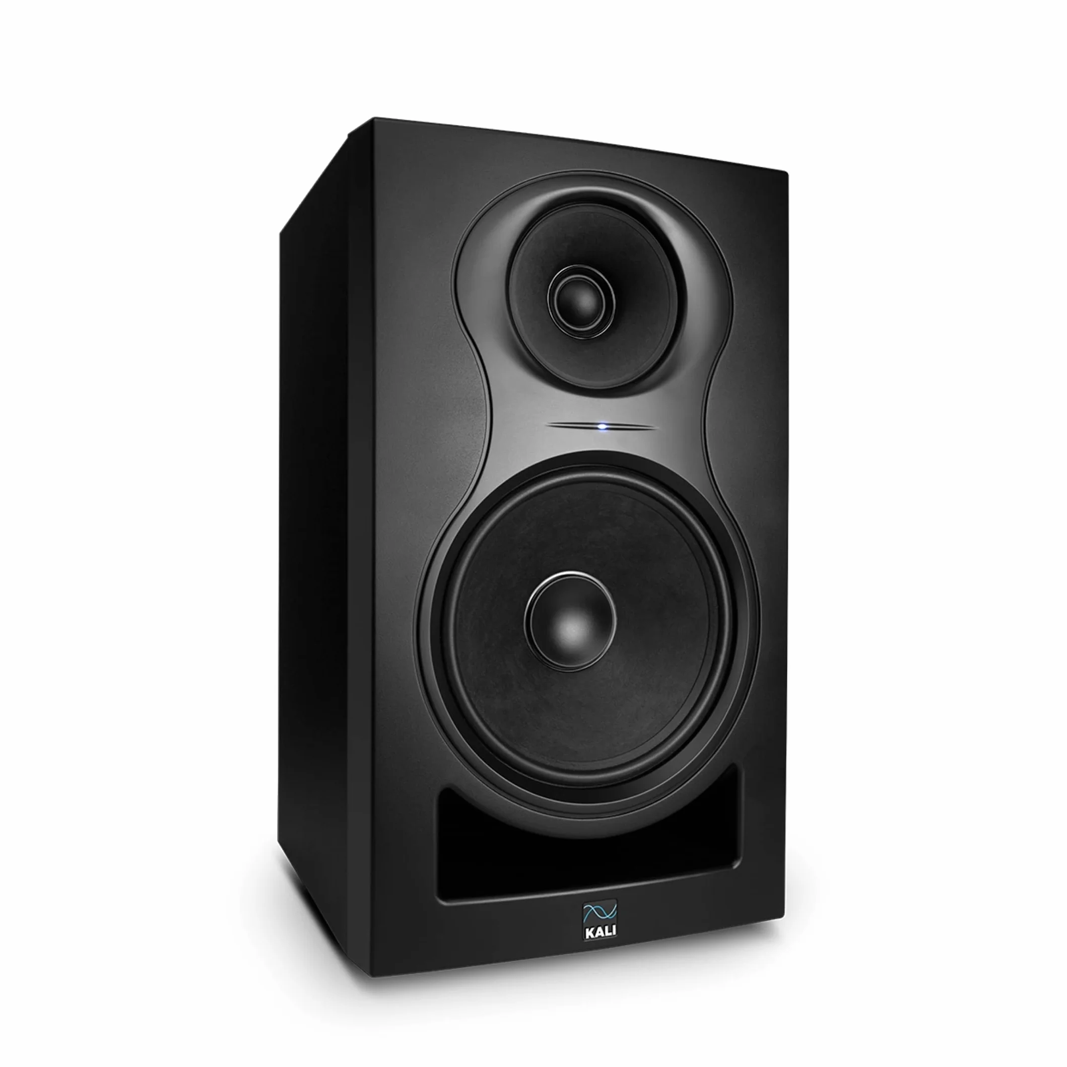 Kali Audio IN-8 2nd Wave Monitor de campo cercanocon medios coaxiales/tweeter (sistema Bass Reflex, baja distorsión y sonido transparente, ajustes de ecualización de límite, 140 vatios), negro