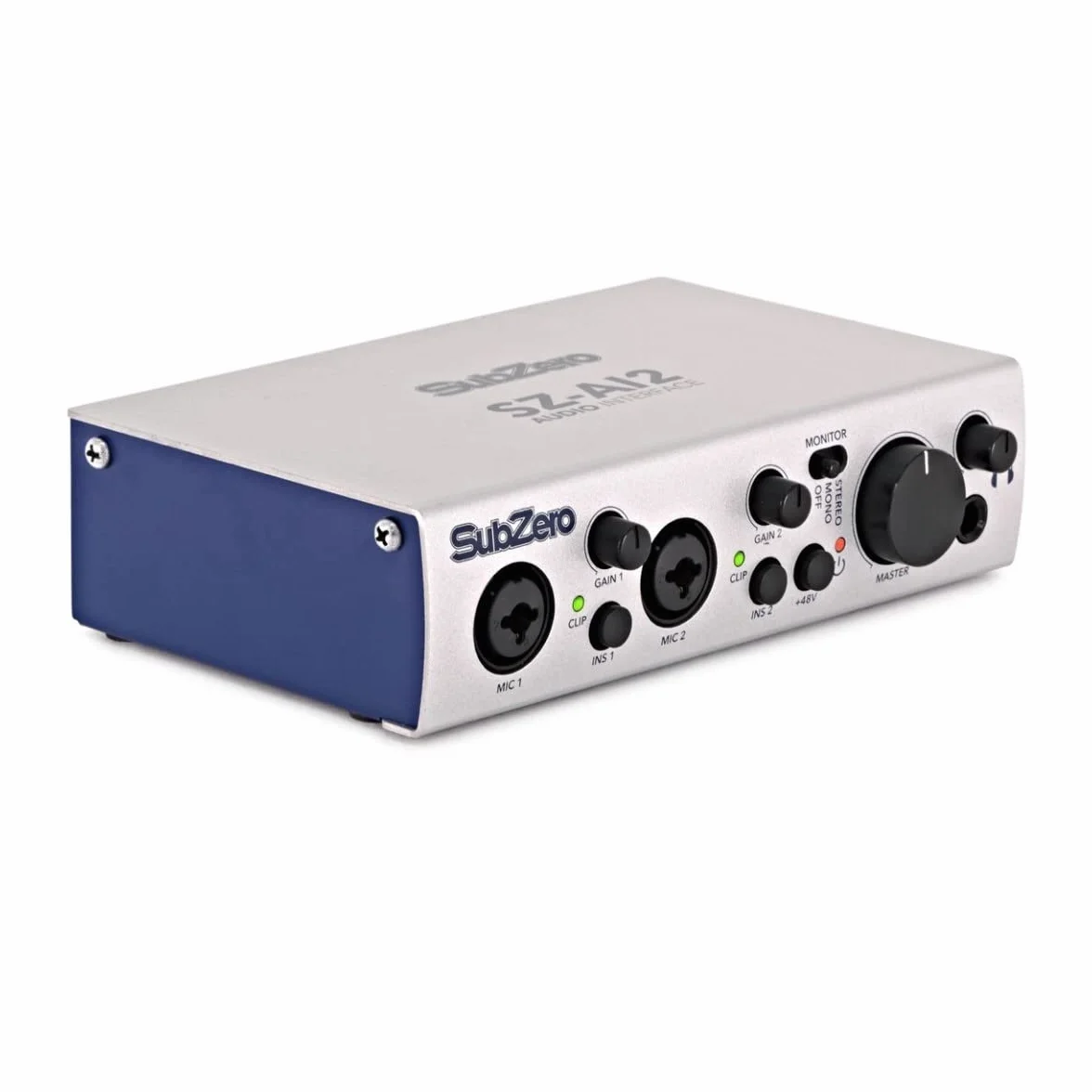 SubZero Home Studio Paquete De Grabacion Interfaz de audio USB con micrófono para PC y Mac