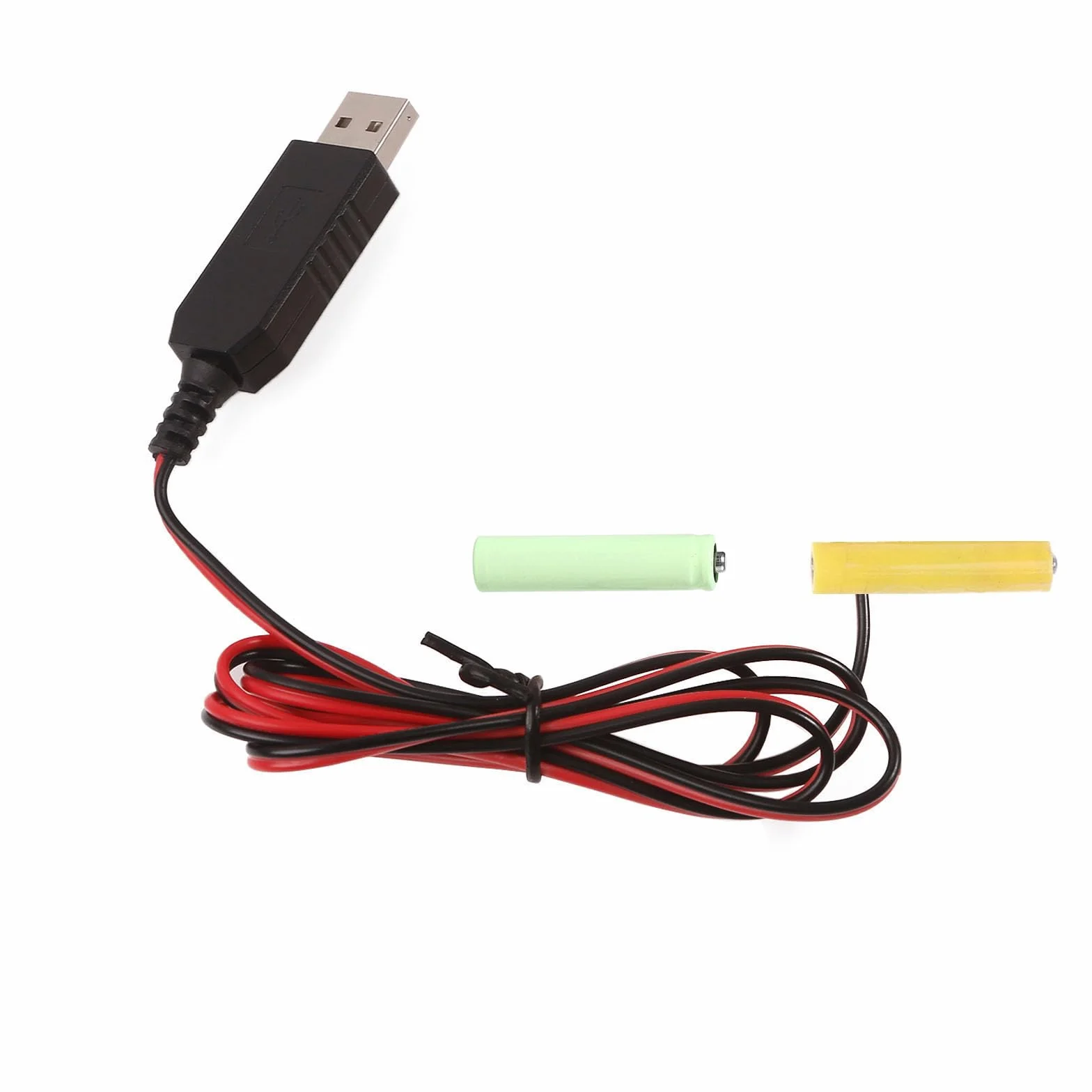 Xuancai LR03 - Cable eliminador de batería AAA, fuente de alimentación USB, reemplaza 2 pilas AAA de 1,5 V para linterna eléctrica de juguete