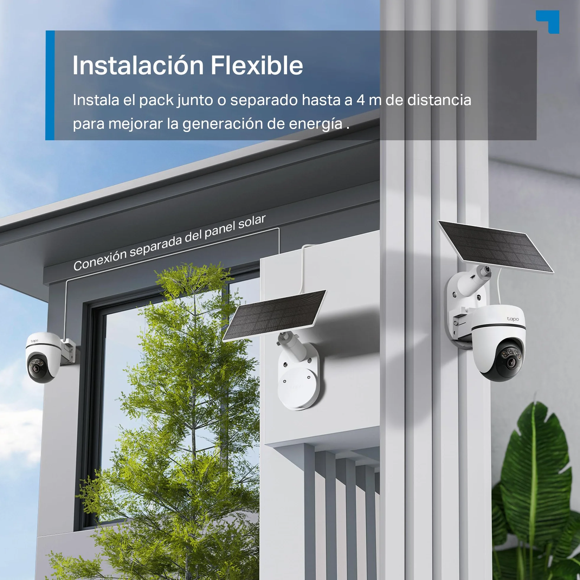 Tapo C610 Kit – Outdoor WiFi Surveillance Camera 2K 3MP with Solar Panel, 360° PTZ, 6700mAh Battery, Human Detection, Color Night Vision, AI Tracking, IP65 Wireless