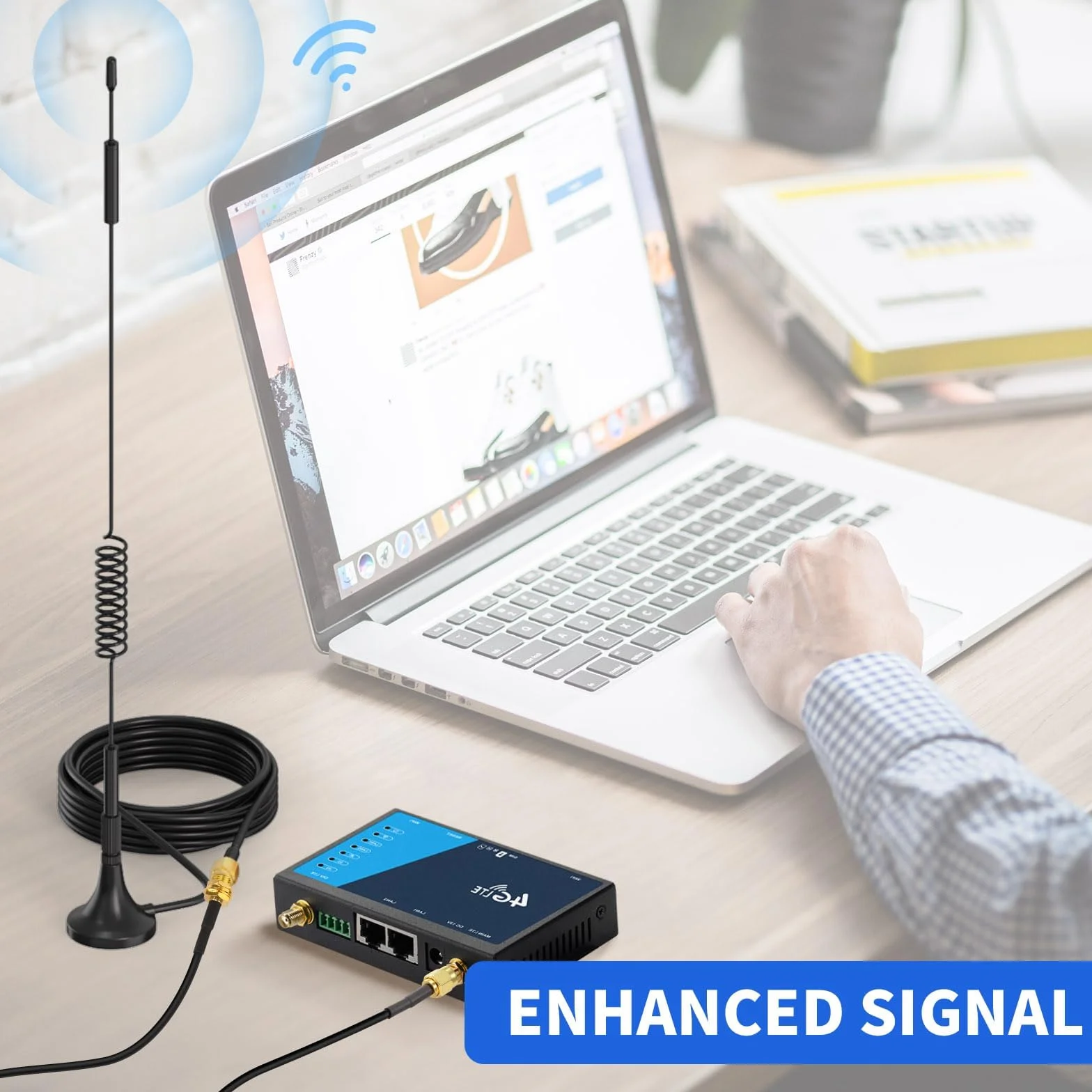 Superbat Cable Alargador Antena WiFi RPSMA 2m RG174 Cable Extensión Macho a Hembra 50 Ohm para Router WiFi Antena GPS 4G 5G Adaptador USB Tarjeta Red PCIe Inalámbrica Cámara Seguridad (2 Piezas)