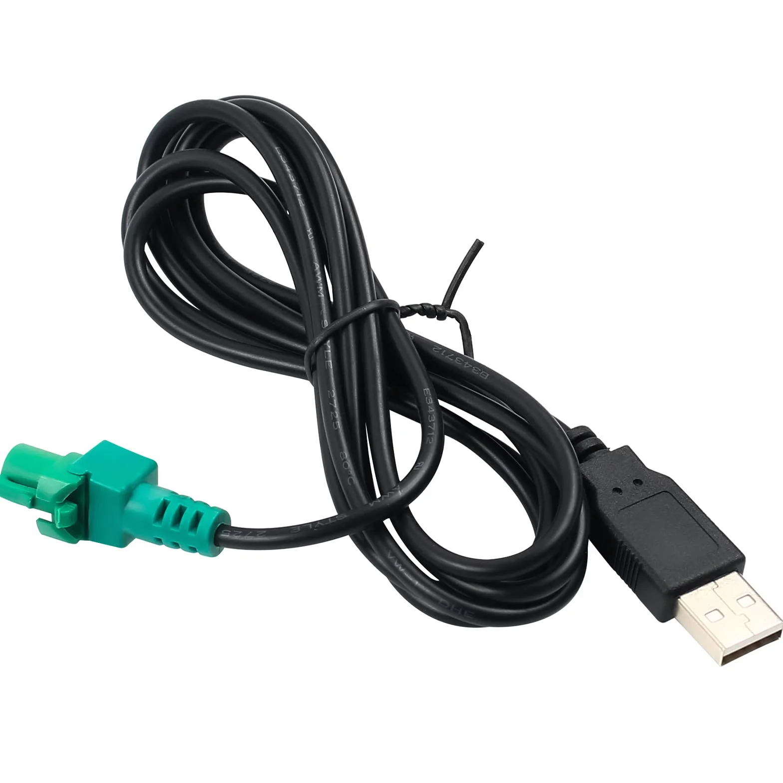 USB Cable Adaptador de Audio para Coche, Cable de Radio para Reproductor de CD, Repuesto para VW Volkswagen (130cm)