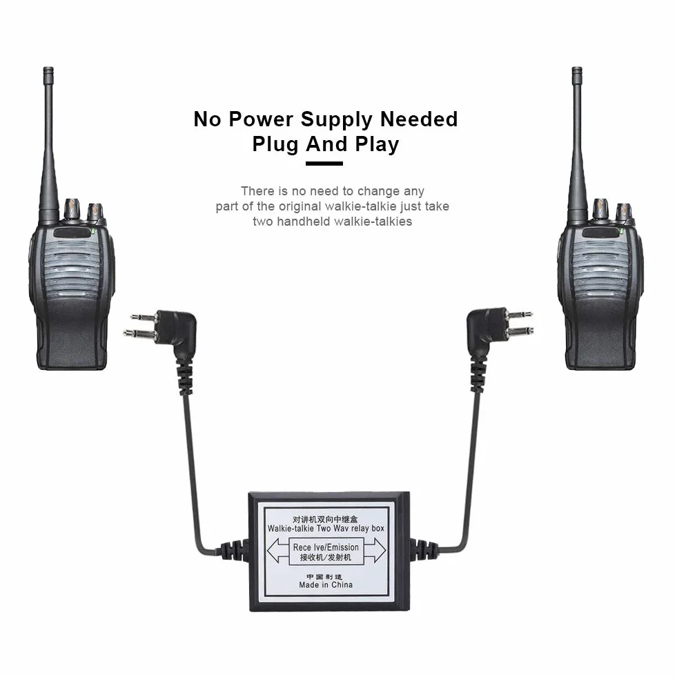 Conector de Repetidor de Jamón VHF Caja Uv-5r Radio Uv5r UHF Radios de Dos Vías Repetidores de Mano para Baofeng Simplex Sainsonic Rpt-2d DIY Bidireccional Rp2 2k relé Walkie