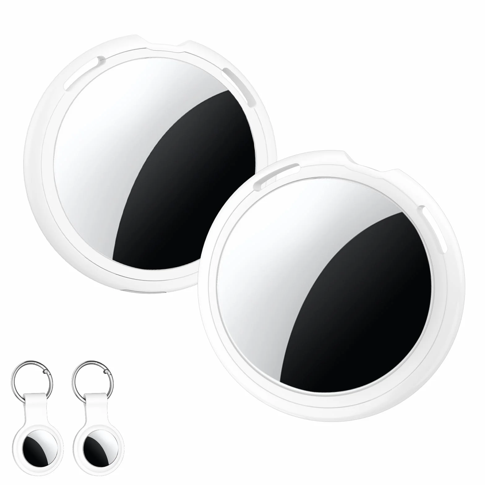 Air Tracker Smart Tags Localizador GPS Compatible con Apple Find My (solo iOS) Rastreador Bluetooth Buscador de Llaves Dispositivos de Seguimiento Global en Tiempo Real para Niños Perros Llaves 2 Pack