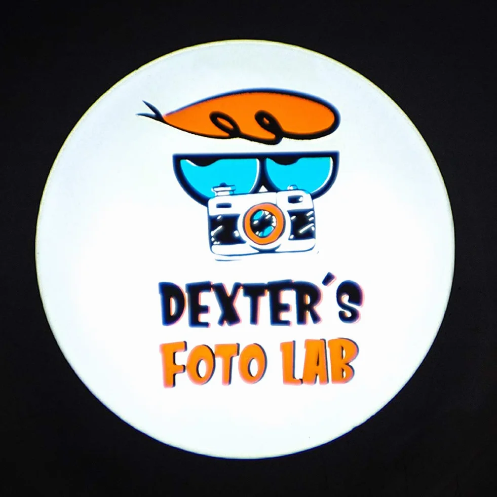 FDYD Películas Personalizado Logo de luz para la luz del proyector Insignia del GOBO del Color 37X26mm,Colorfulcolorlogo.