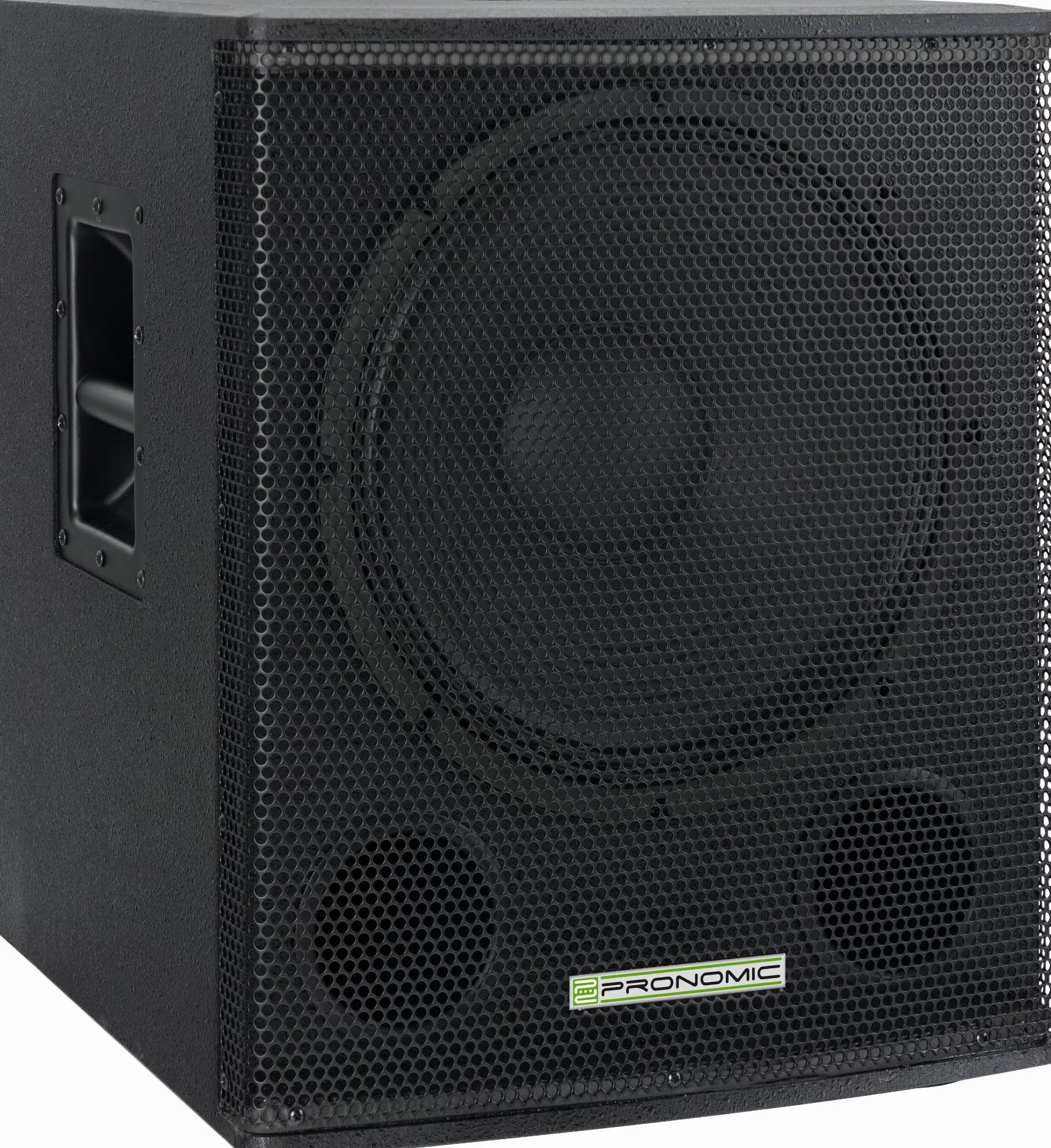 Pronomic SA-15 Sub Subwoofer Activo - 1x Altavoz de 15" con Aberturas bassreflex - 600 vatios Pico - SPL máx.: 124 dB - Brida de 35 mm - Negro