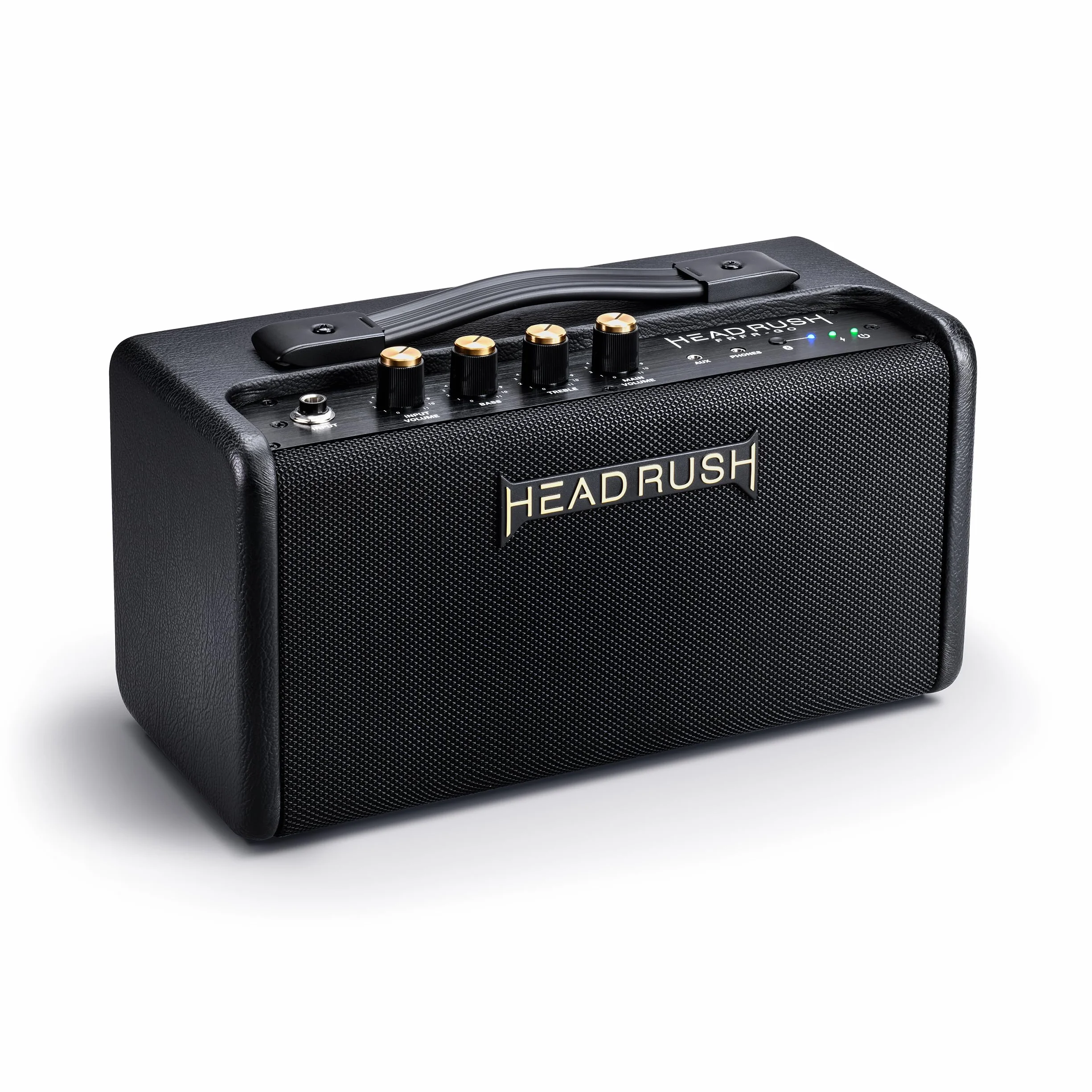 HeadRush FRFR-GO - Amplificador 30W para Guitarra Electrica y Bajo con Altavoces duales 3", Bluetooth y Batería Recargable, para Pedales de Modelado