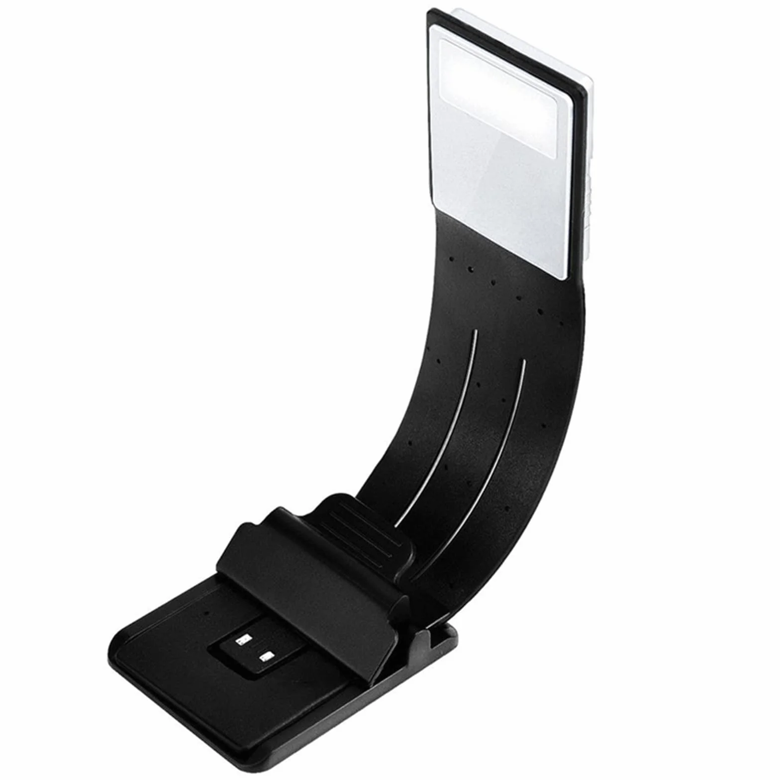 Lampara Libro Luz de Libro de Lectura LED portátil con lámpara Recargable USB de Clip Flexible Desmontable para lectores de Libros electrónicos Kindle