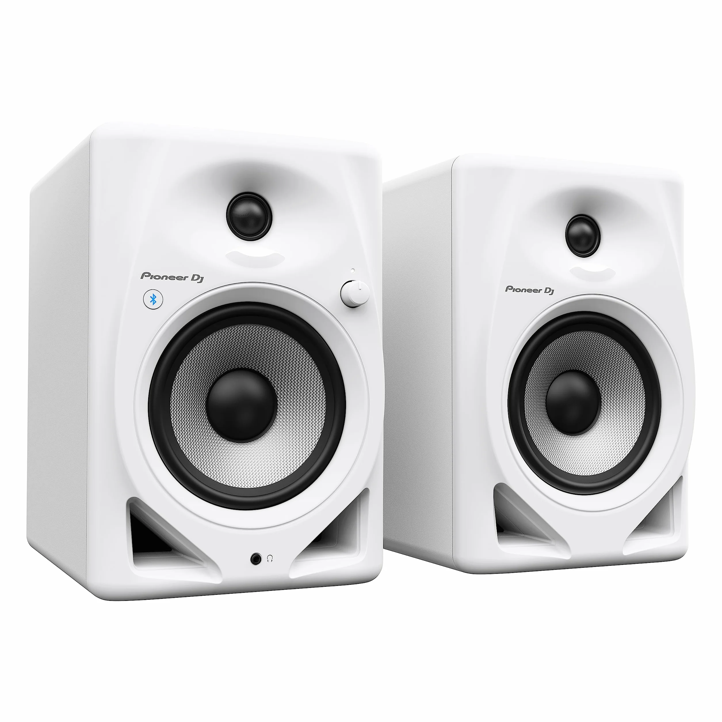 Pioneer DJ DM-50D-BT-W - Altavoz Activo de computadora de 5 Pulgadas con Bluetooth, Color Blanco
