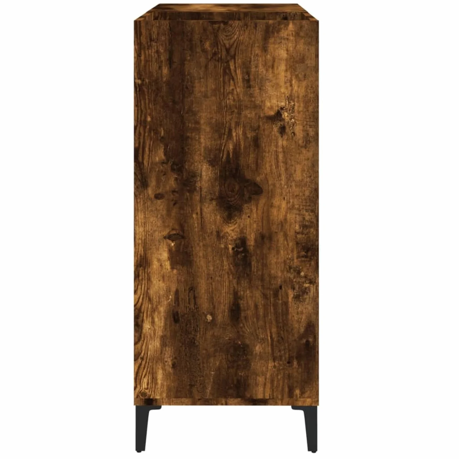 ZEYUAN Mueble Discos Madera contrachapada Roble Ahumado 84,5x38x89 cm, Estanteria CD, Mueble Tocadiscos, Mueble para Discos, Mueble para Vinilos, Mueble para Tocadiscos - 832002