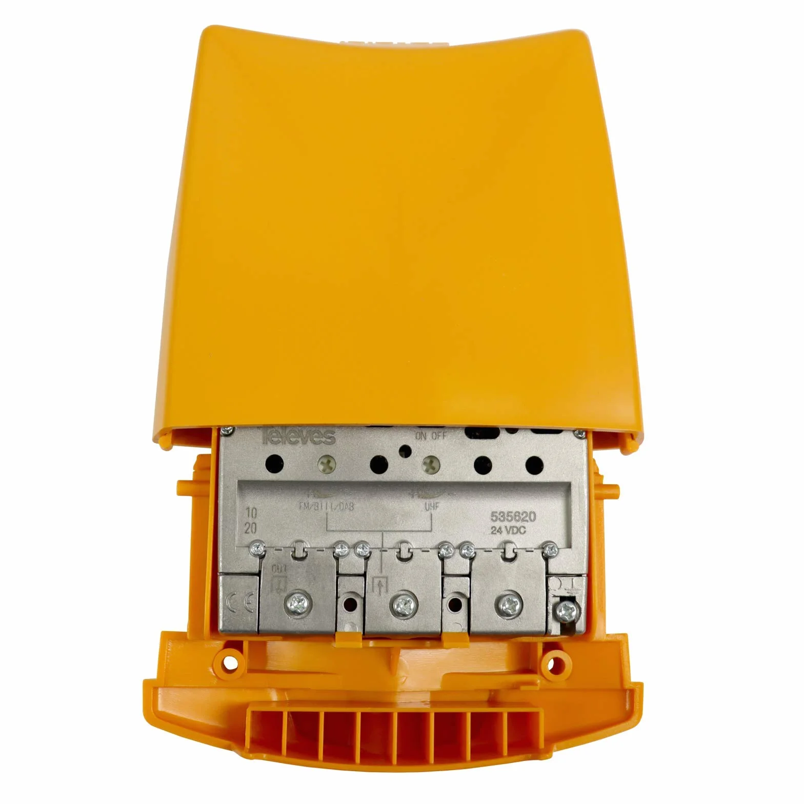Kit Amplificador 36 dB + Fuente de alimentación 24V 2 Salidas. Segundo dividendo Digital 5G. No Compatible con parabólica