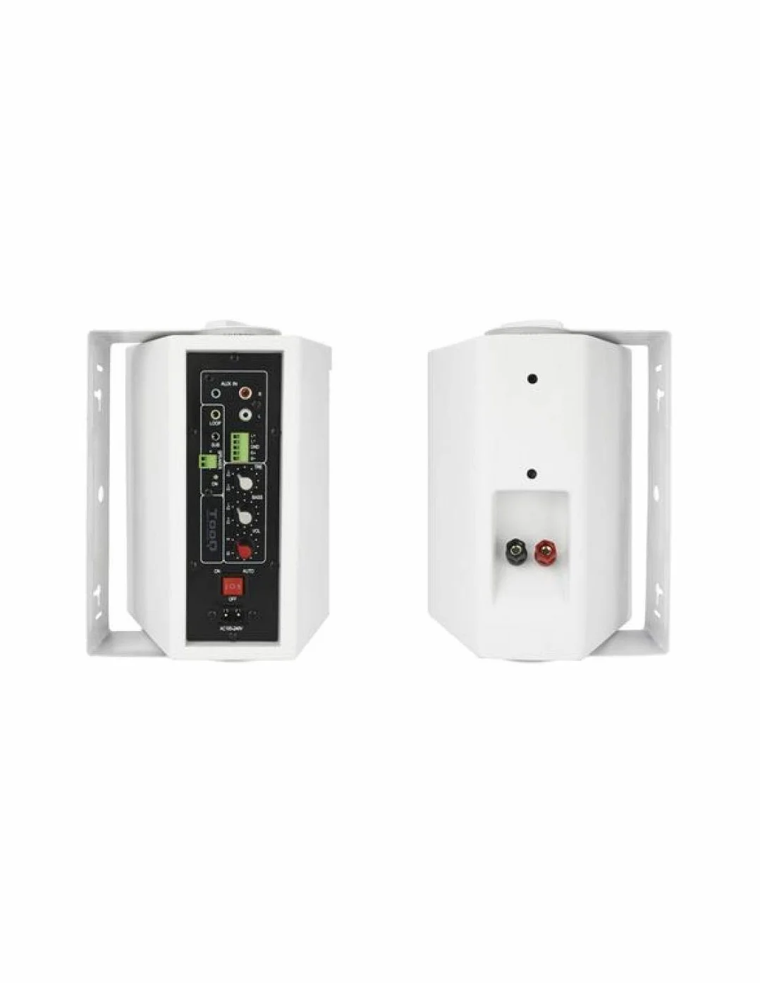 Tooq Altavoces TQOWS-01W AUTOAMPLIFICADOS DE Pared 2X30W Jack-3.5MM Blanco