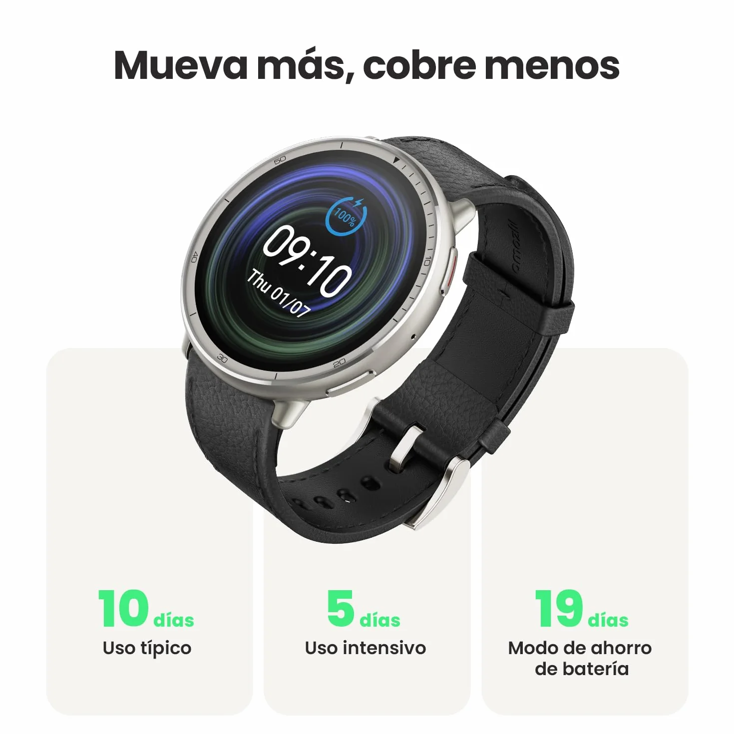 Amazfit Active 2 Reloj Inteligente Hombre y Mujer, Pago NFC, AI,GPS & Mapas Gratis, Batería de 10 Días, Smartwatch con 160+ Modos Deportivos, Resistente al Agua 5 ATM, para Android & iPhone