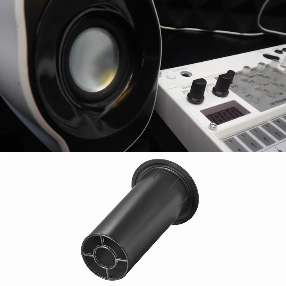 2 tubos de 37 mm x 66 mm para puerto de altavoz – Ventilación Bass Reflex para subwoofers