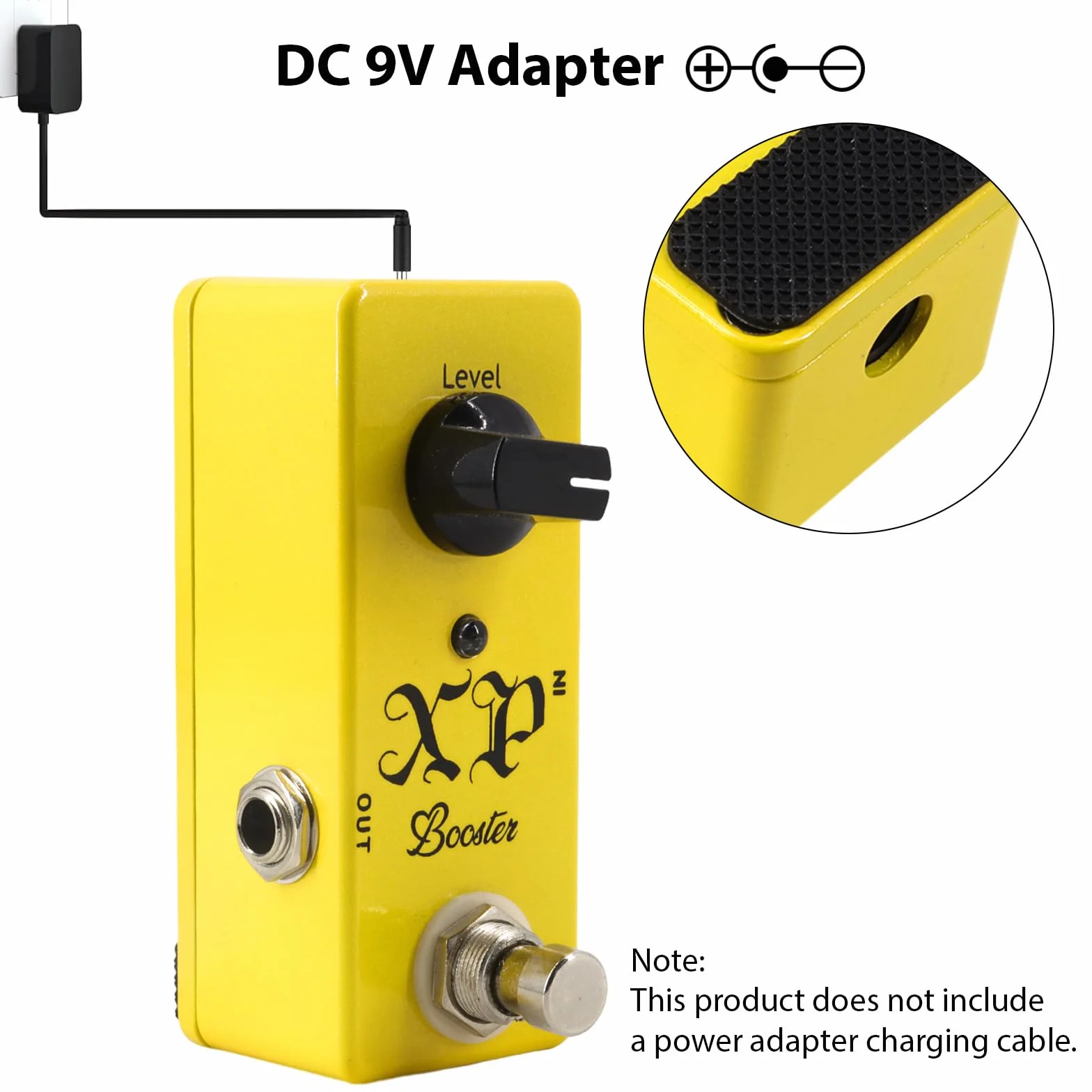 Btuty pedal de guitarra reducción de ruido de guitarra Pedal de efectos de guitarra eléctrica Interfaz de entrada/salida Mini efecto de reducción de ruido de guitarra