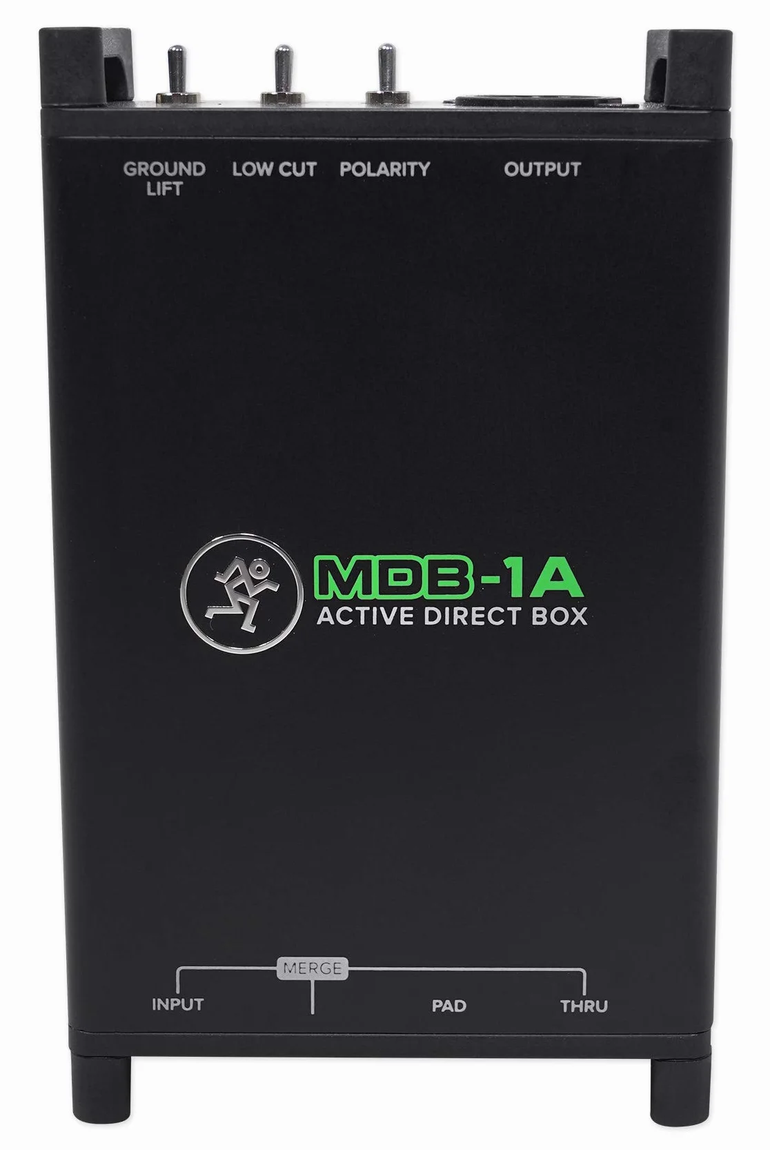 MACKIE MDB-1A caja de inyección directa (DI) activa con corte de graves, polaridad, Ground Lift, atenuador de -20 dB y Merge