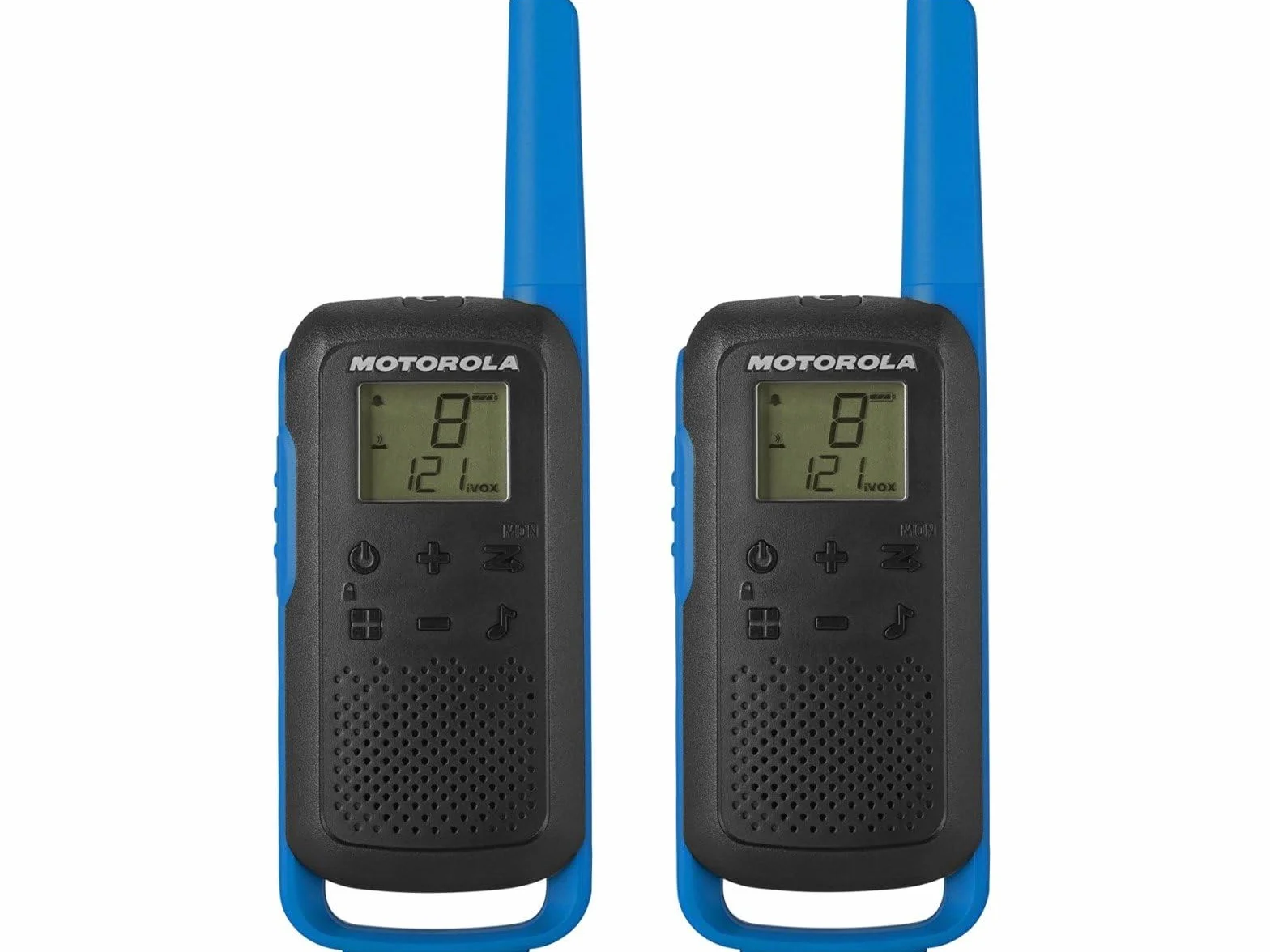 Motorola Talkabout T62 PMR Radio de Banda ciudadana (PMR446, 16 Canales y 121 Códigos, Alcance de 8 Km) , Color azul