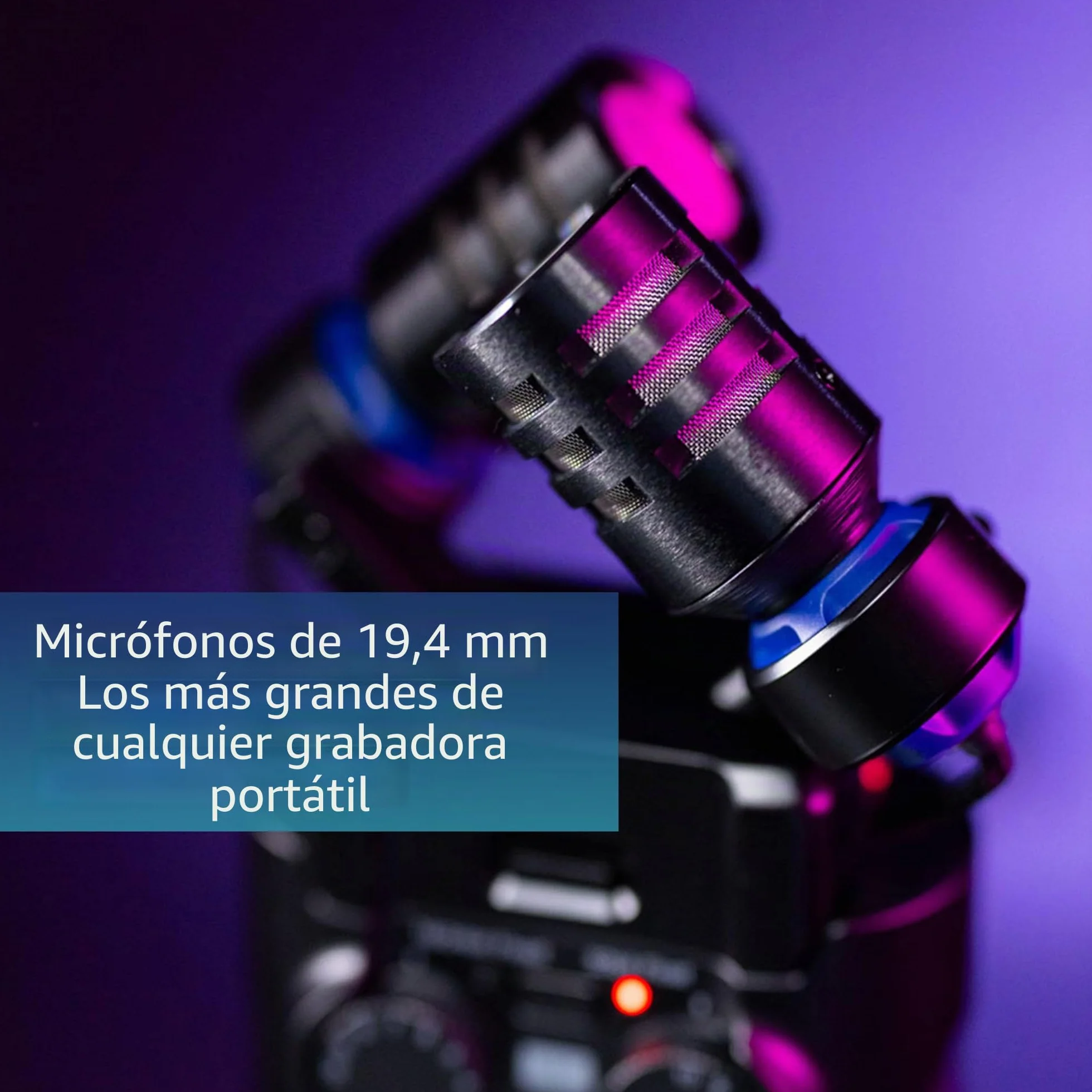 Zoom - H5Studio Grabador de Coma Flotante de 4 Pistas de 32 bits 192 kHz - 16/24 bits, Ganancia, limitadores, cápsula XYH-5e, Interfaz de Audio Mac, PC, iOS, Android