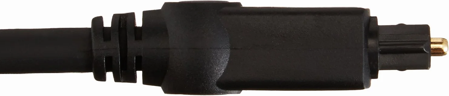 Amazon Basics Cable óptico de Audio Digital Toslink (1 m), para Televisión, Negro