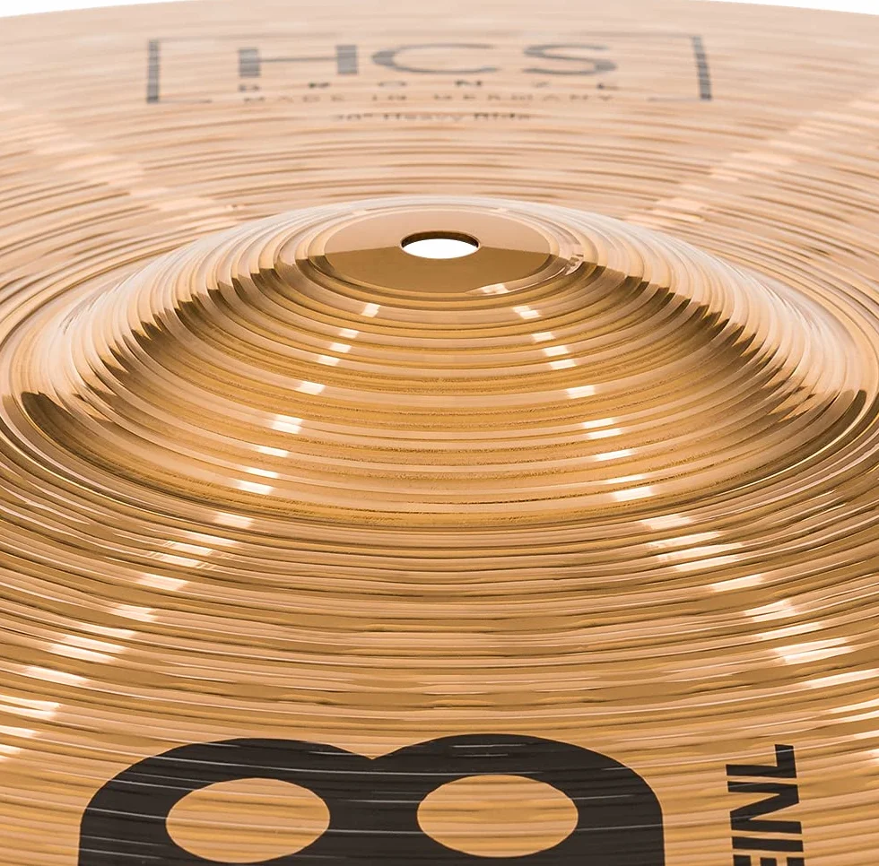 Meinl Cymbals HCS Bronze Plato Ride Heavy de 20 pulgadas (50,8cm) Platillos de Batería – Bronce B8, Acabado Tradicional (HCSB20HR)